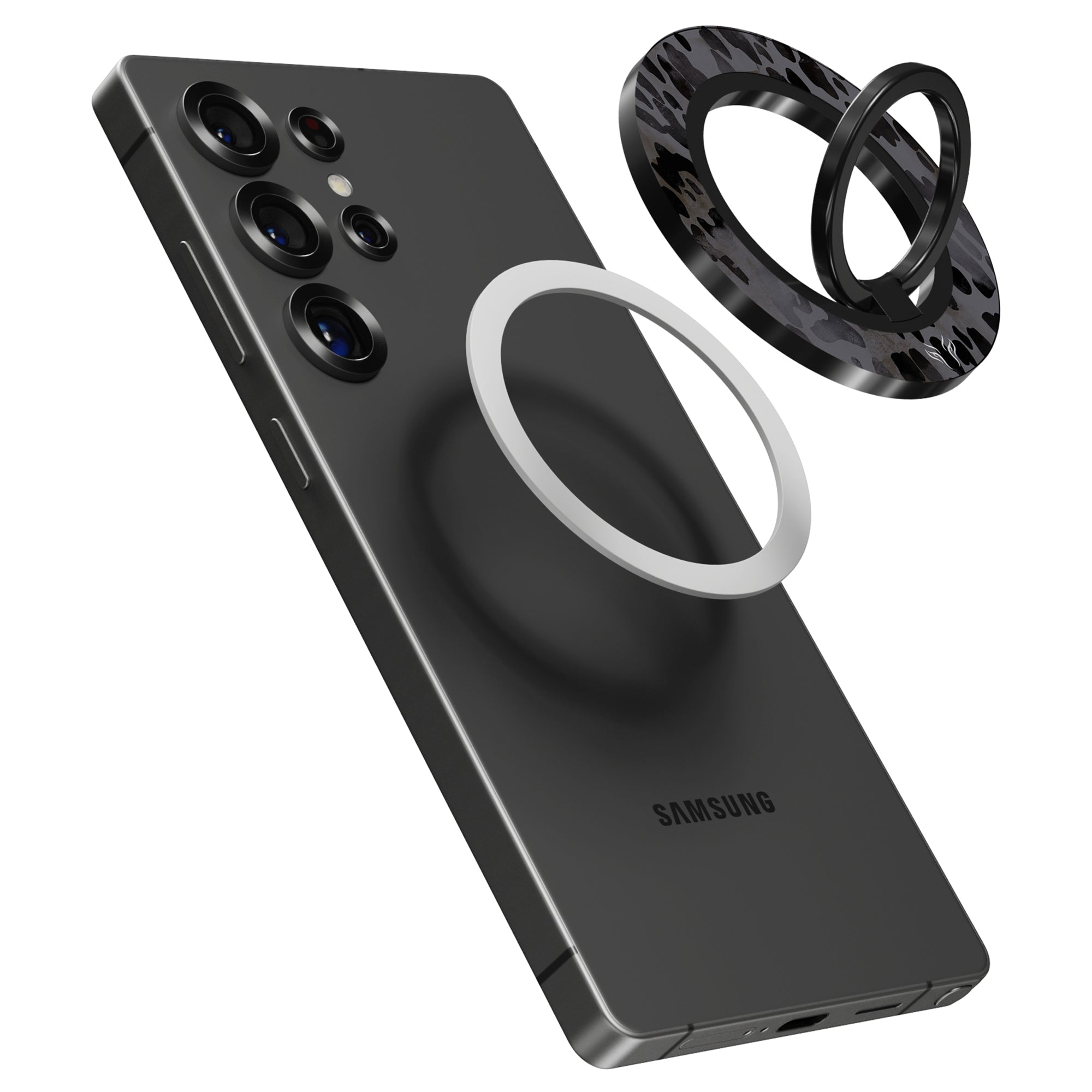 Granite Leopard - Magnetring – magnetring för mobil