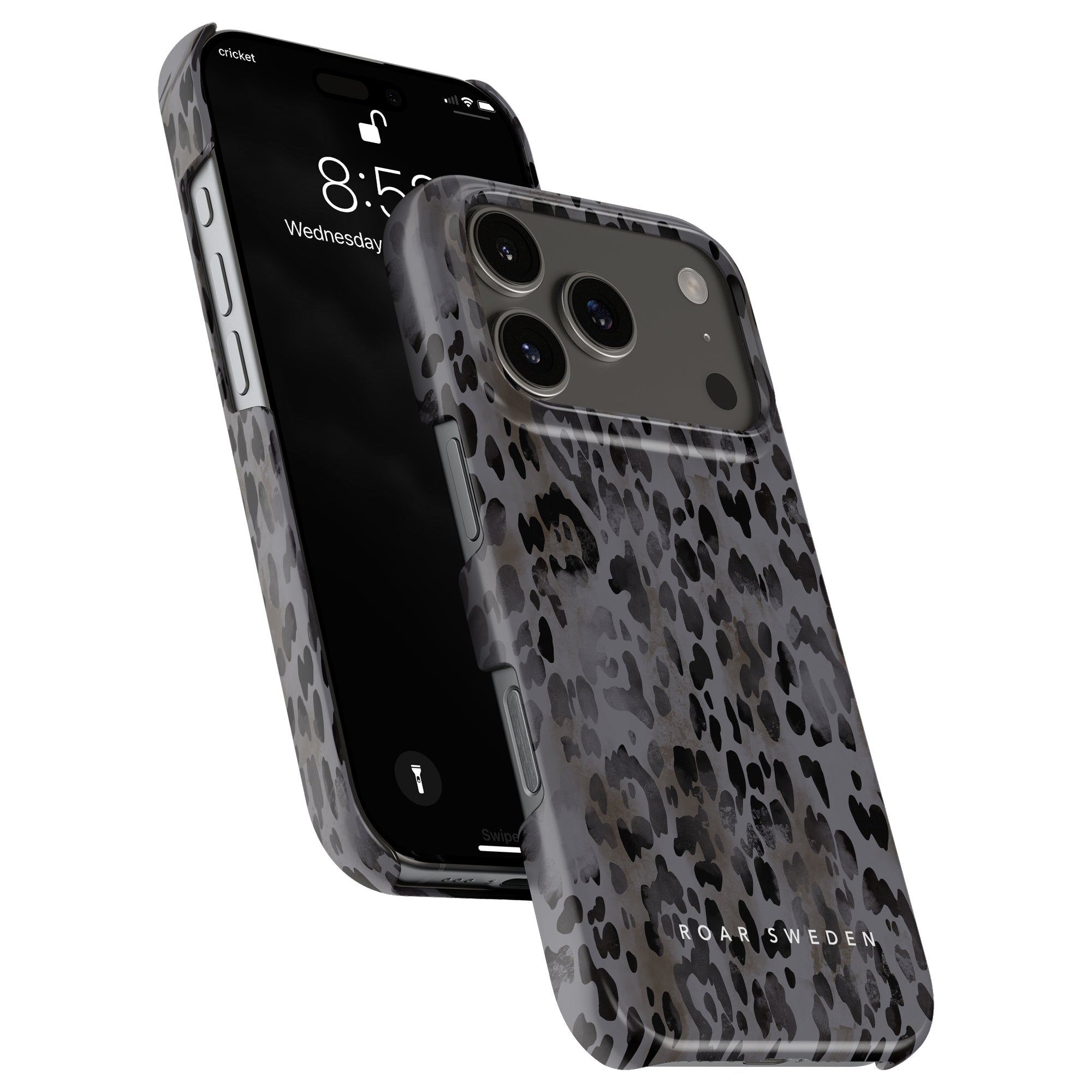 Leopard Slim mobilskal – Granite Leopard