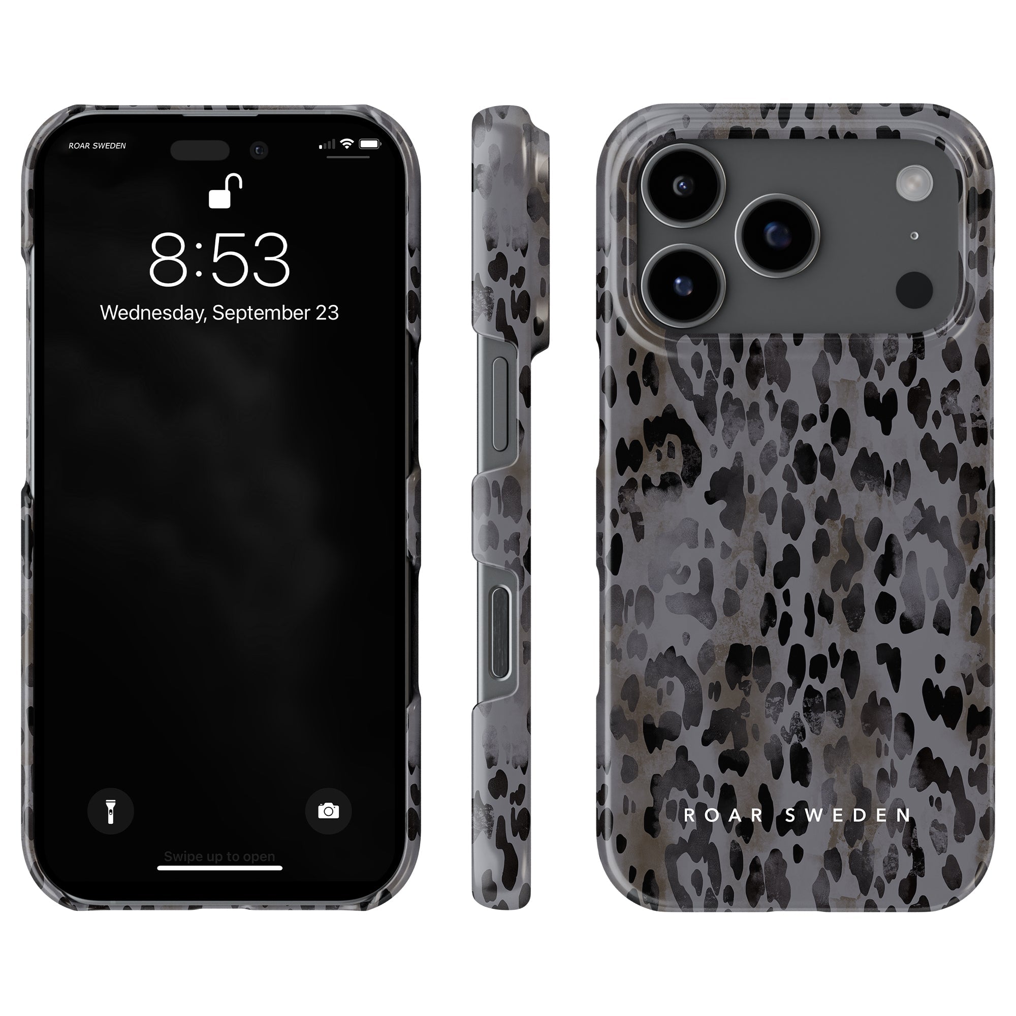 Leopard Slim mobilskal – Granite Leopard