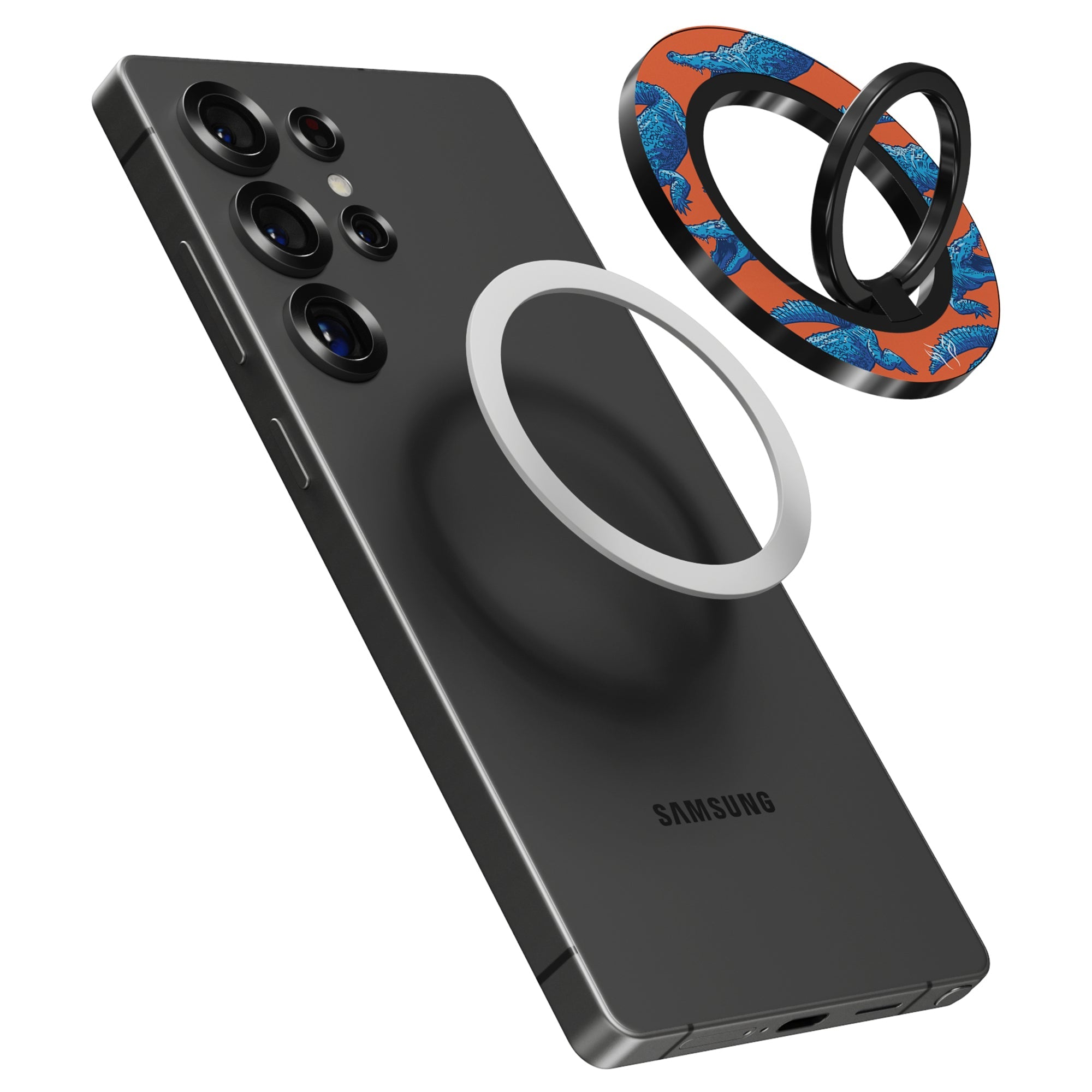 Groovy Croc - Magnetring – magnetring för mobil