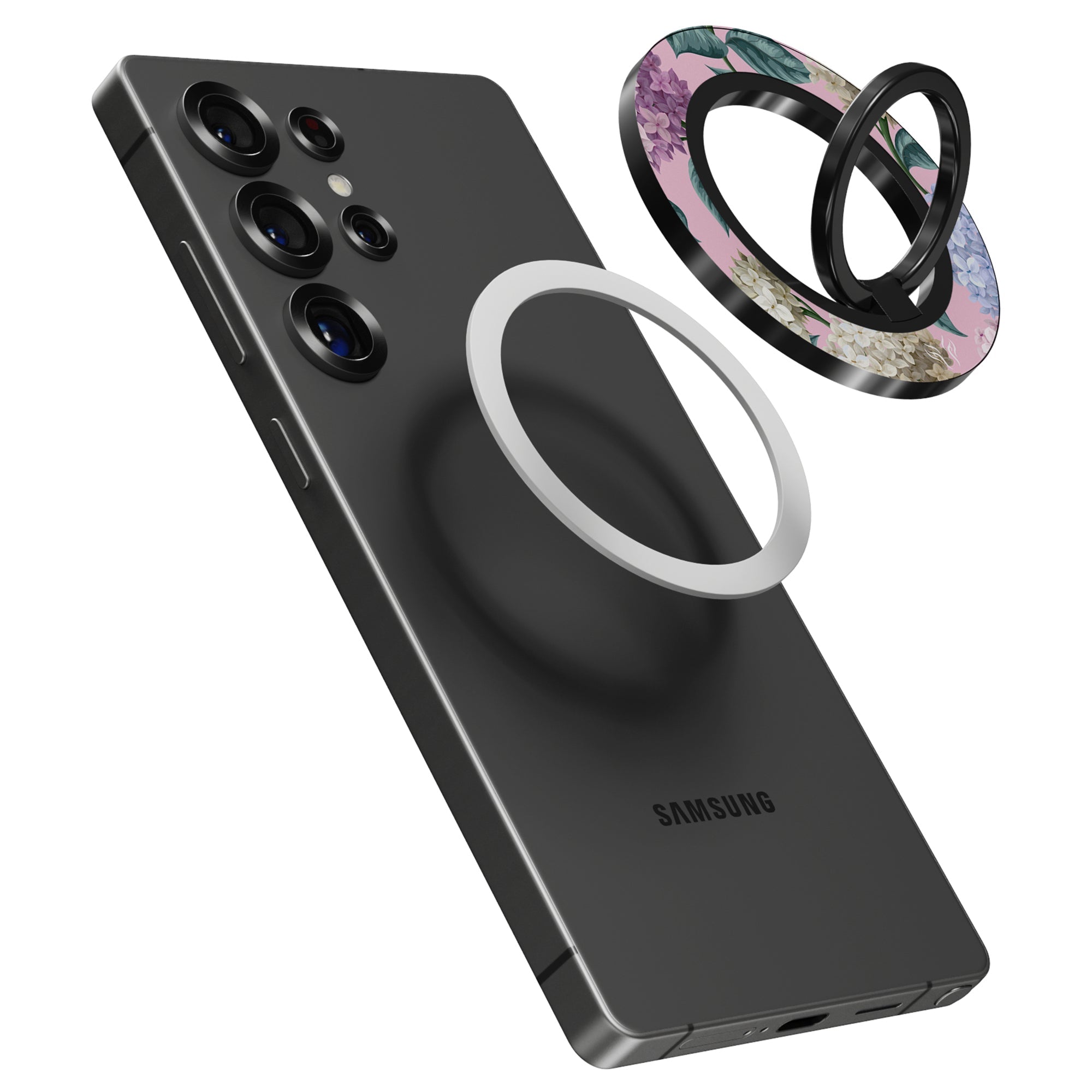 Hydrangea - Magnetring – magnetring för mobil