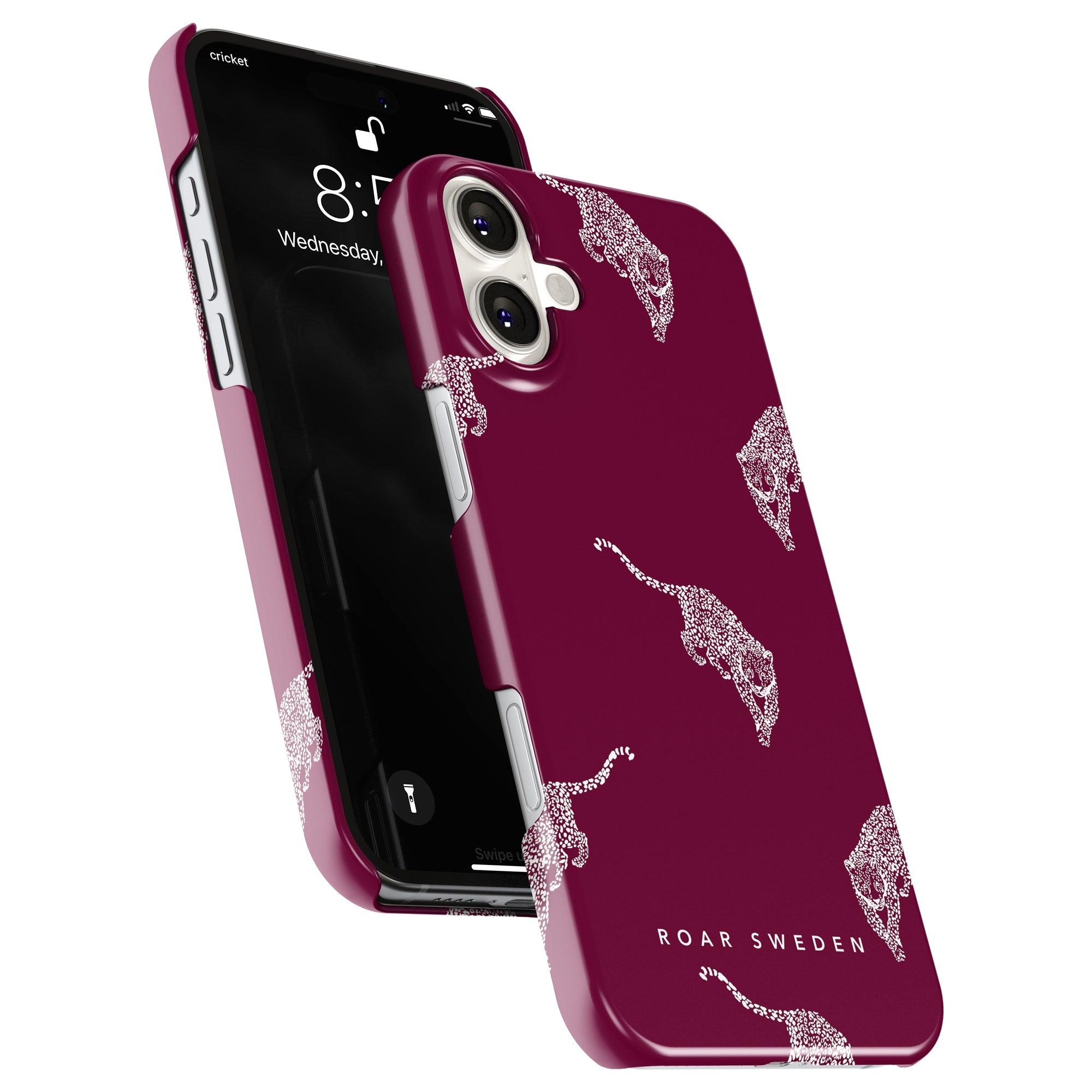 Slim mobilskal – Kitty Burgundy