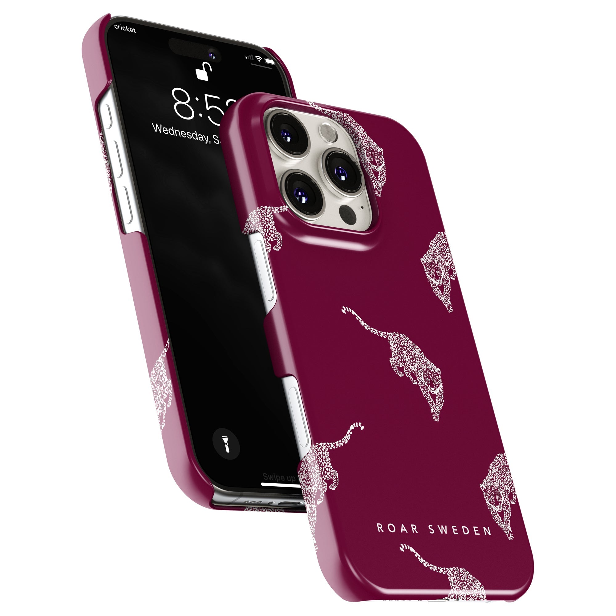 Slim mobilskal – Kitty Burgundy