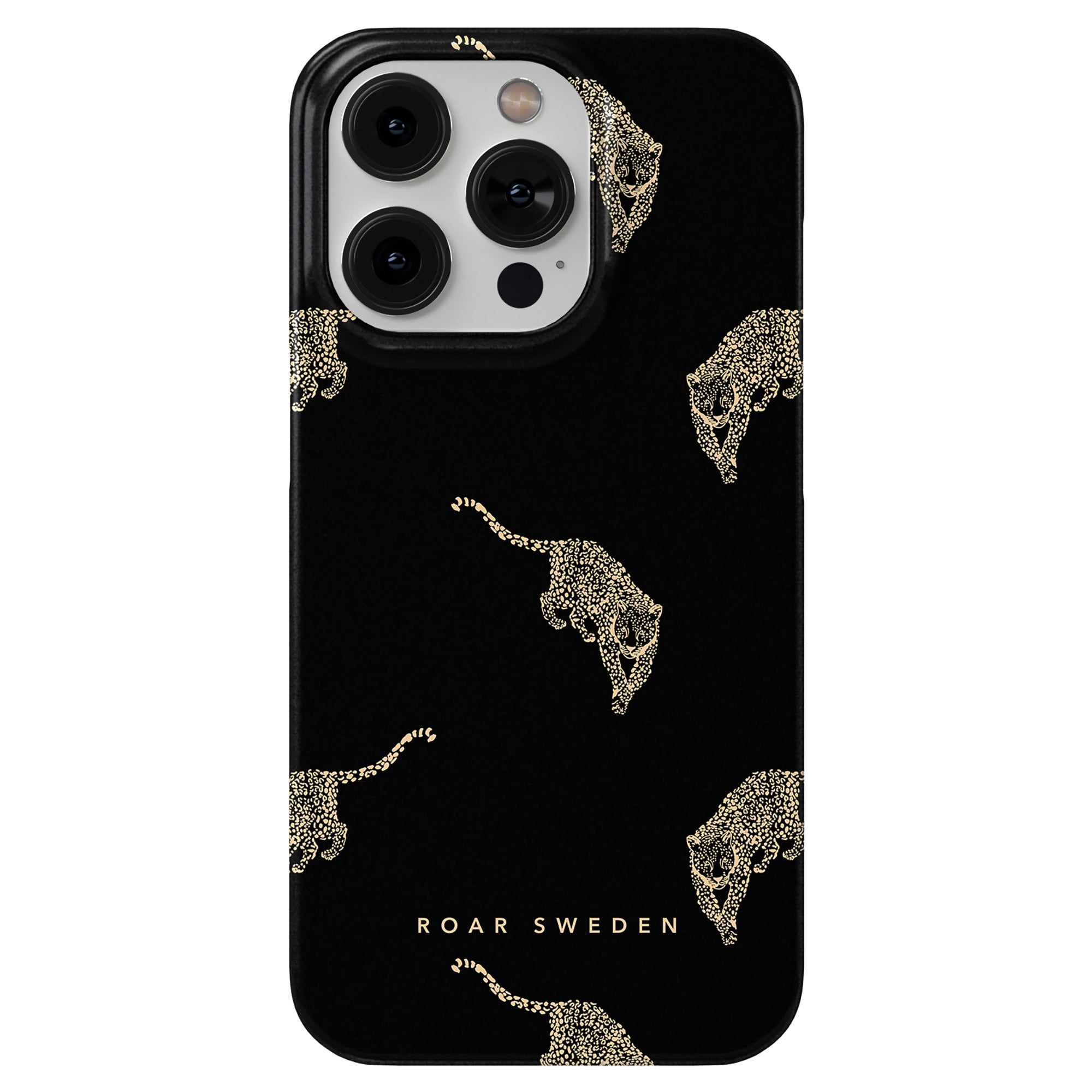 An elegant Kitty Black - Slim case with a leopard pattern.
