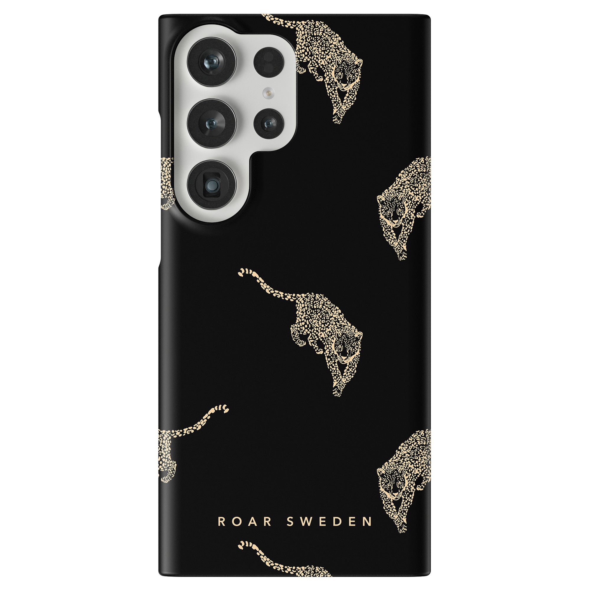 An elegant Kitty Black - Slim case with a hint of leopard print.