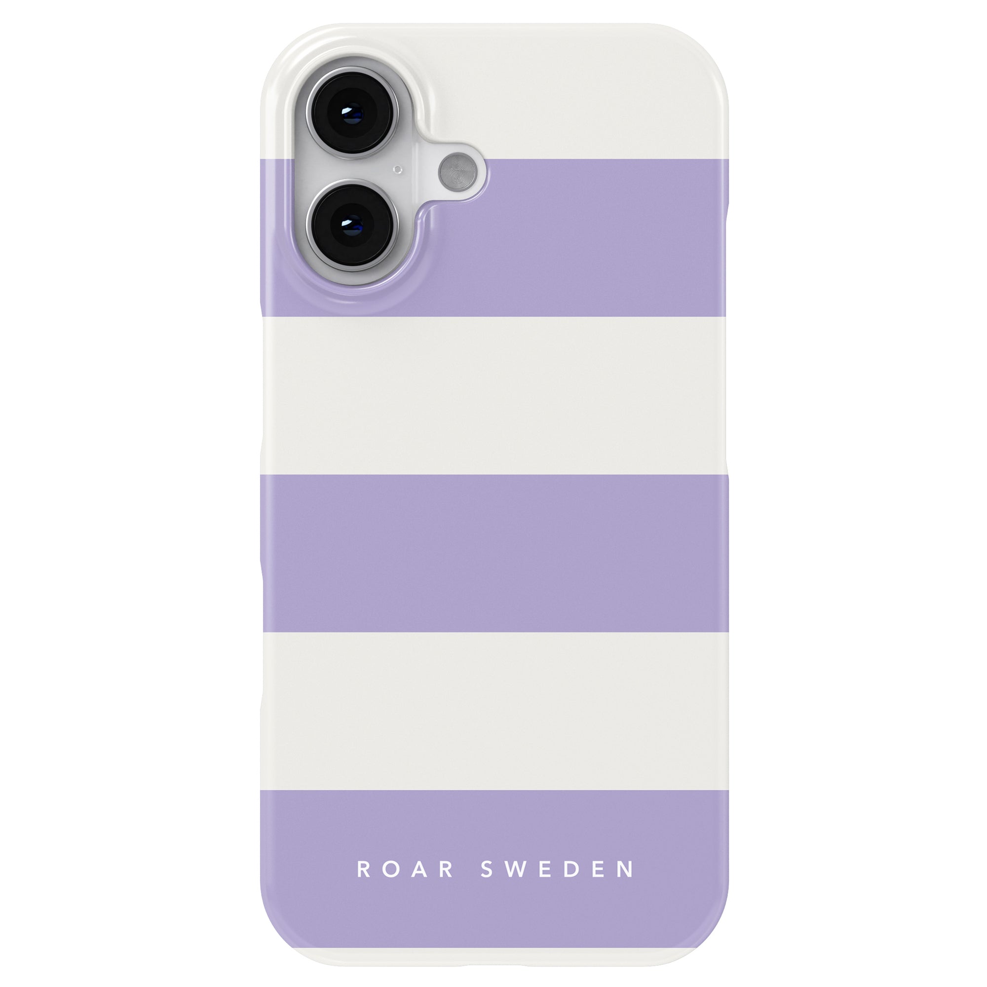Slim mobilskal – Lavender Stripes