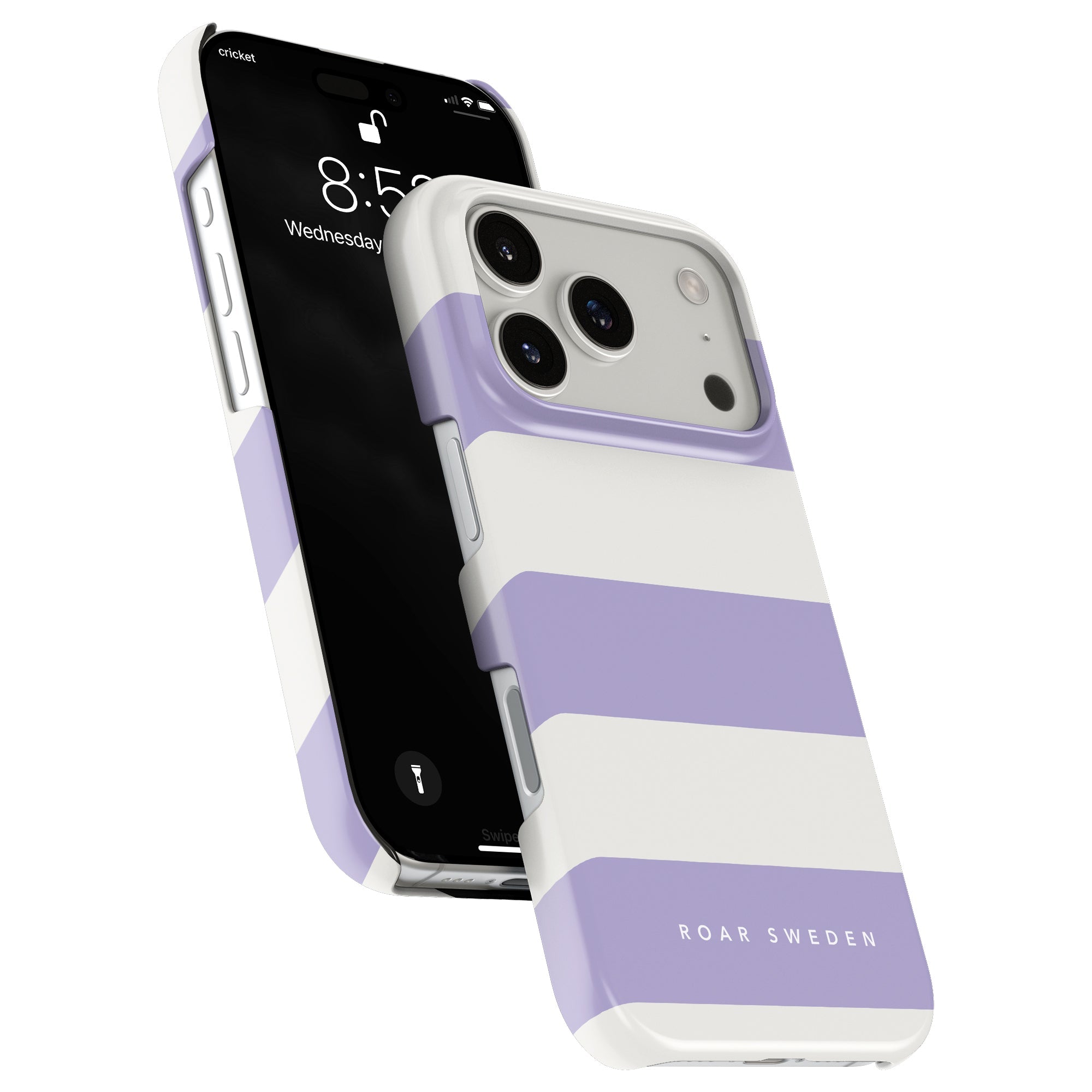 Lavender Stripes - Slim case - Roar Sweden