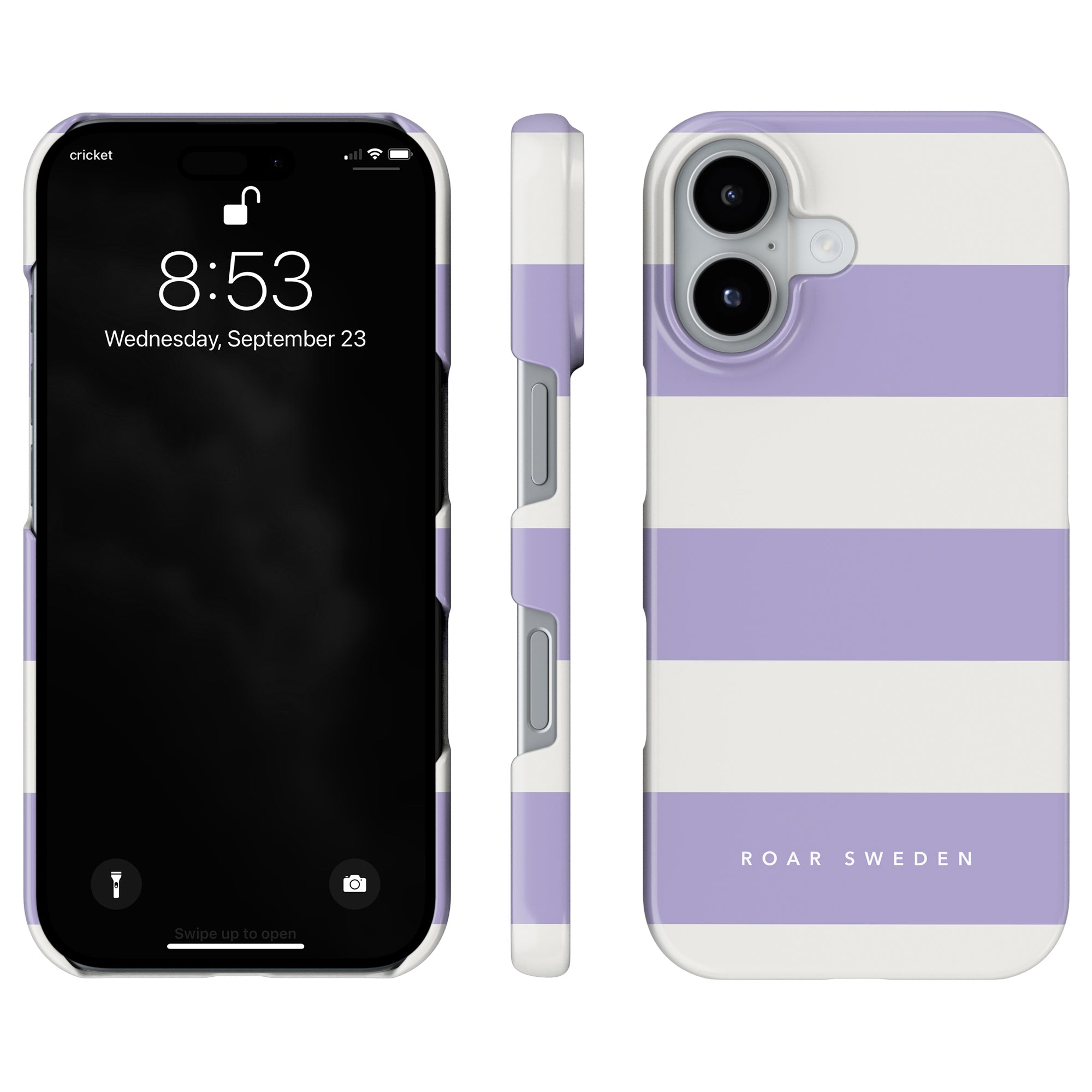 Lavender Stripes - Slim case - Roar Sweden