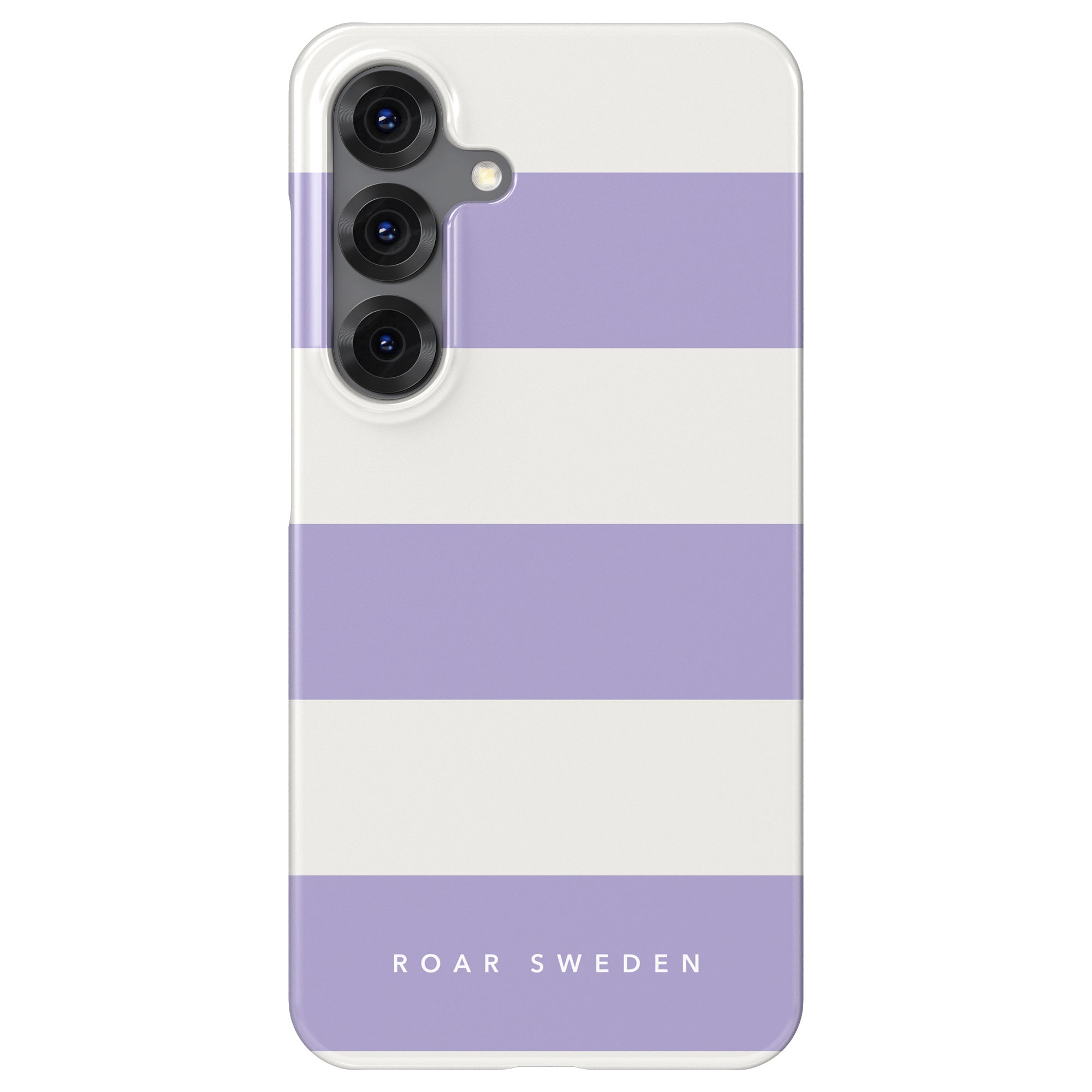 Slim mobilskal – Lavender Stripes