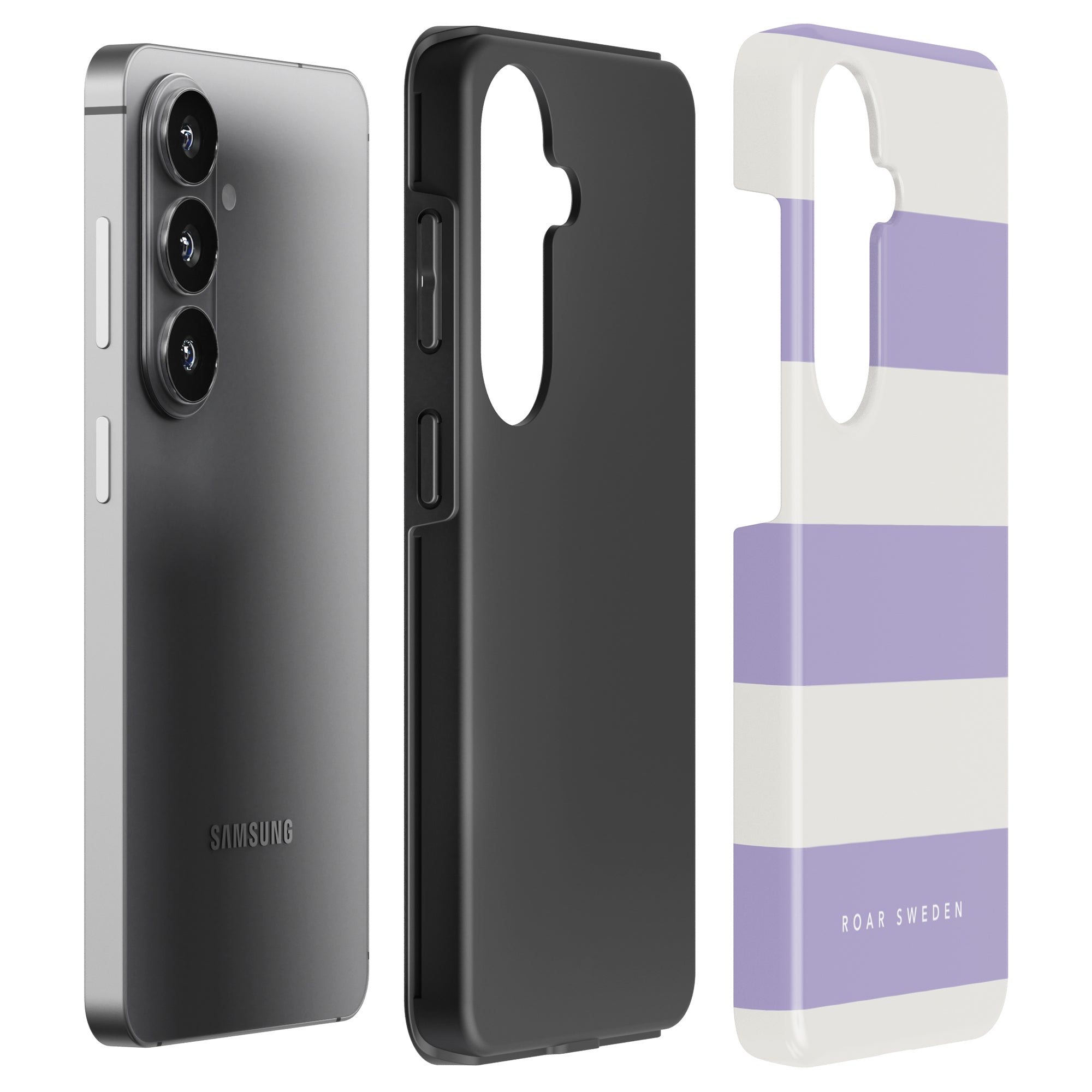 Lavender Stripes - Tough Case - Roar Sweden