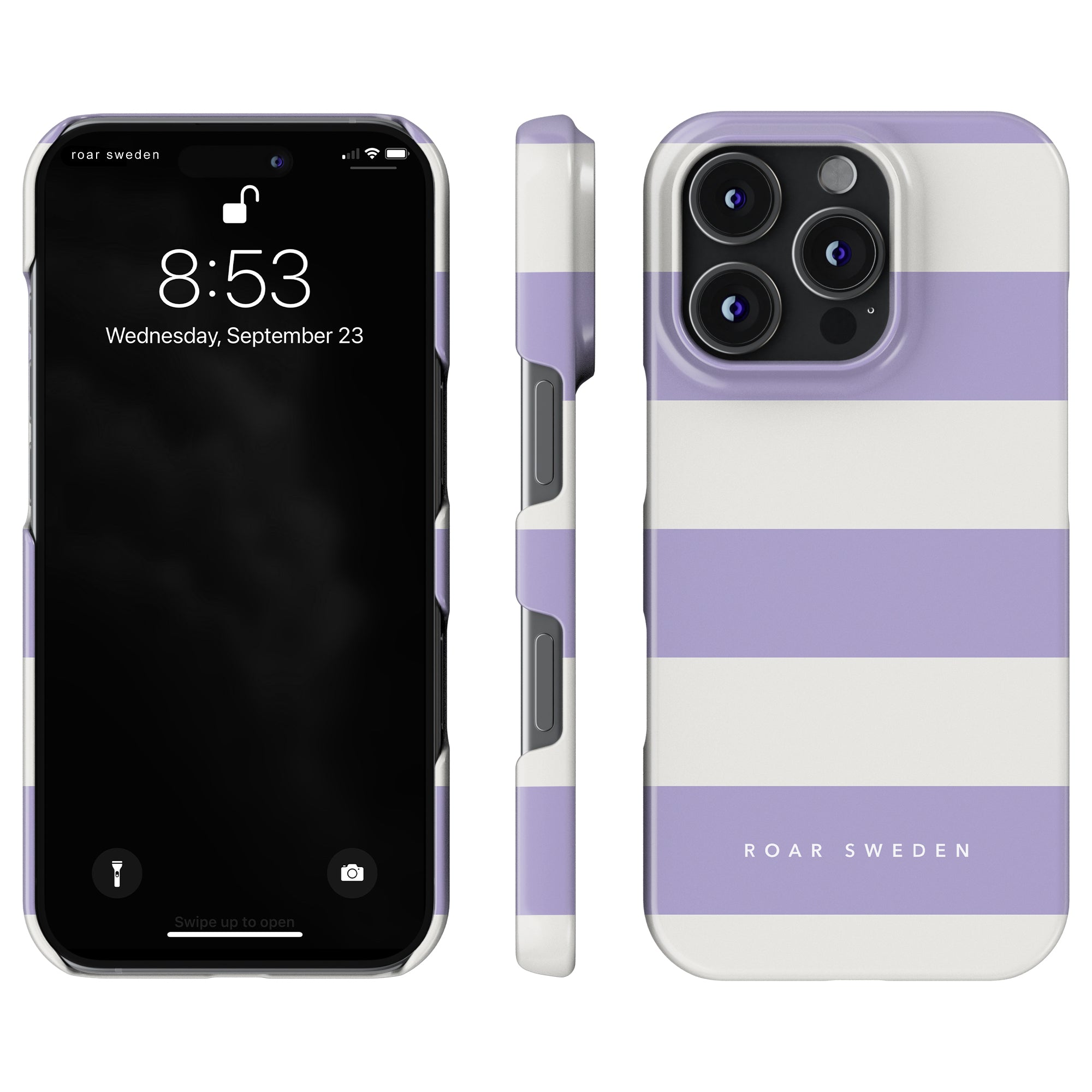 Lavender Stripes - Slim case - Roar Sweden