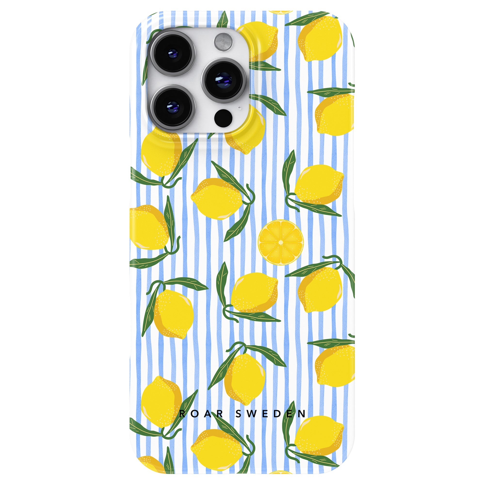 Slim mobilskal – Lemon Stripes