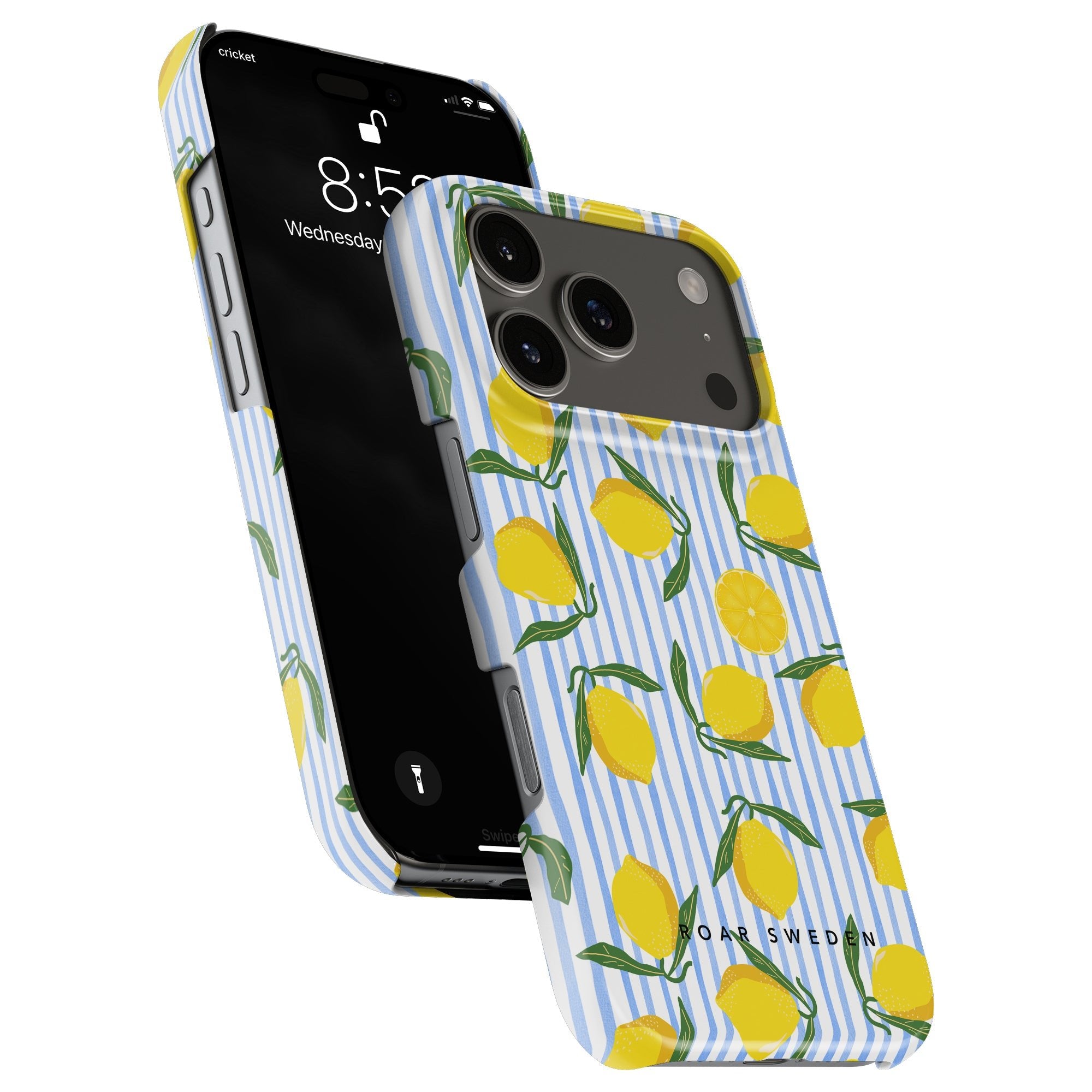 Lemon Stripes - Slim case - Roar Sweden