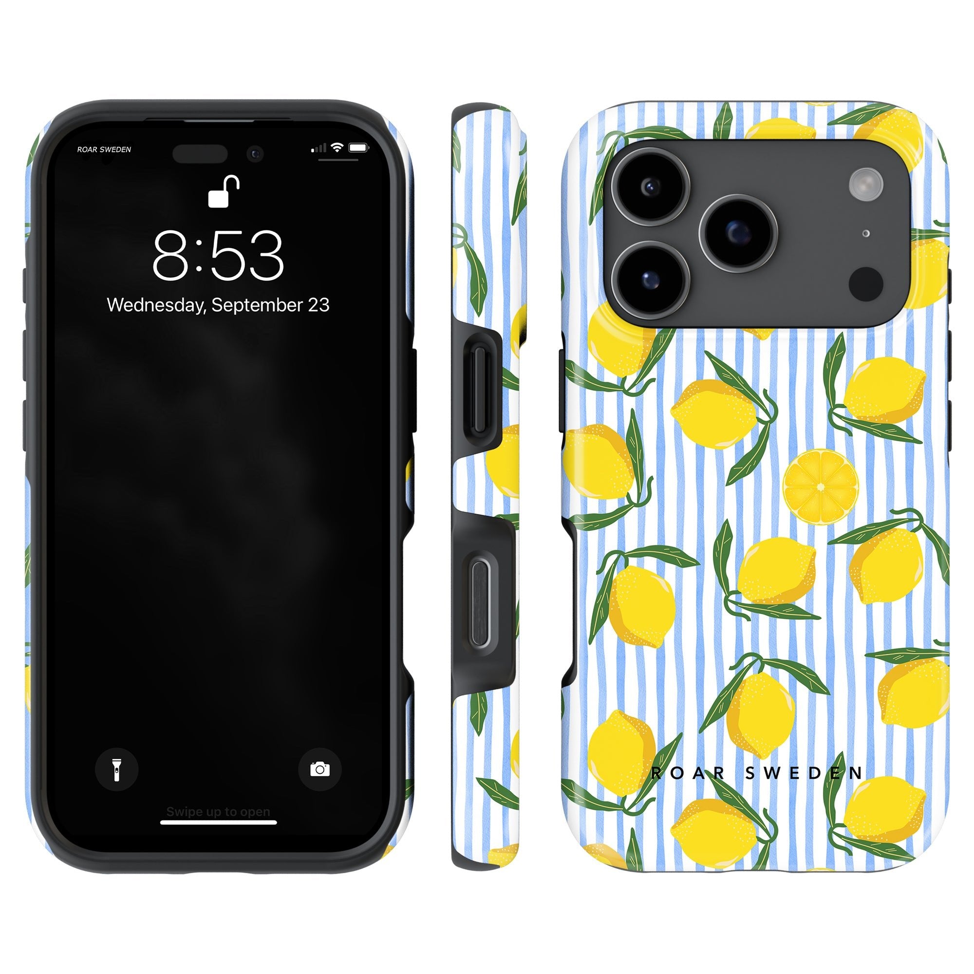 Lemon Stripes - Tough Case - Roar Sweden