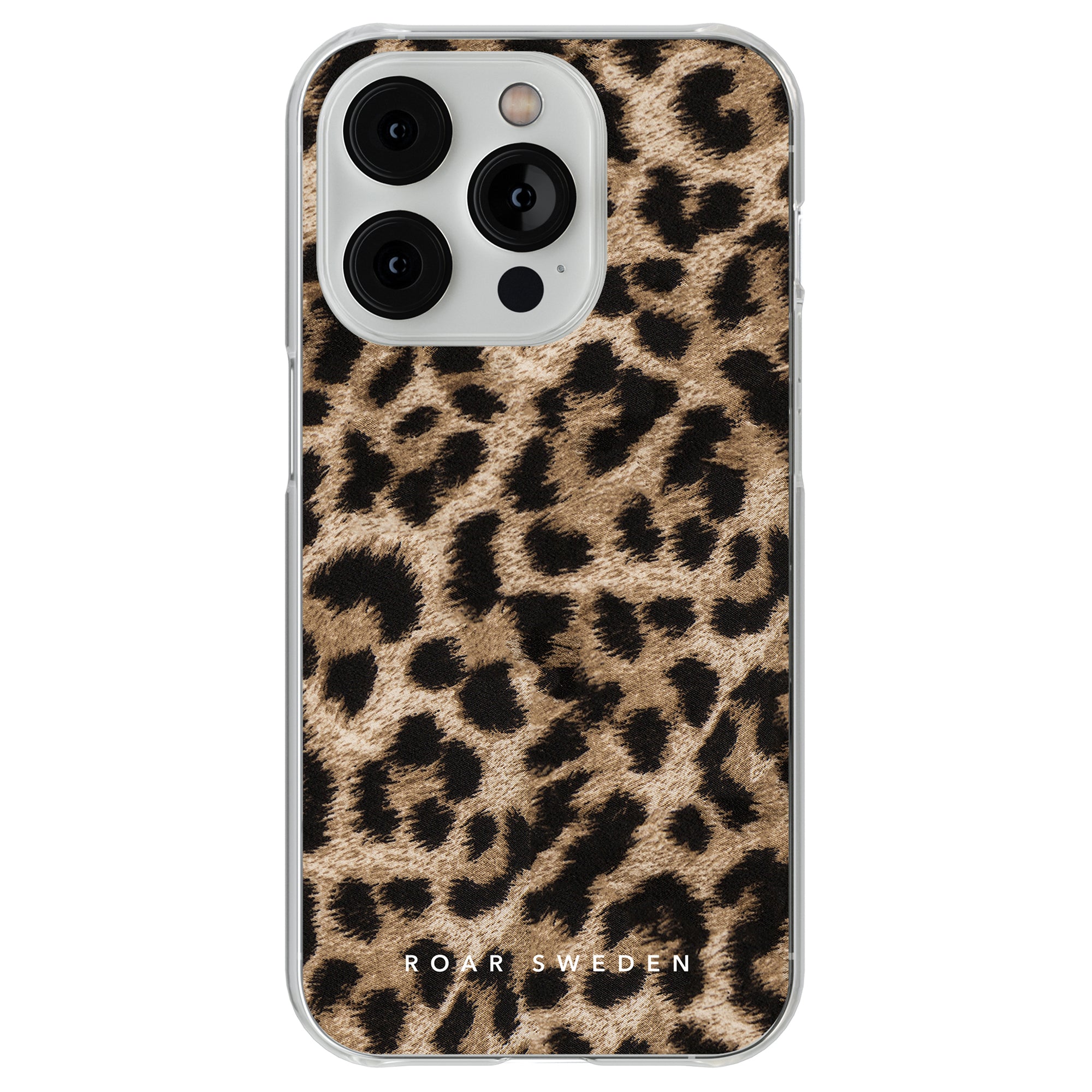 Ett robust leopard - genomskinligt fodral mobilskal för iPhone 11.