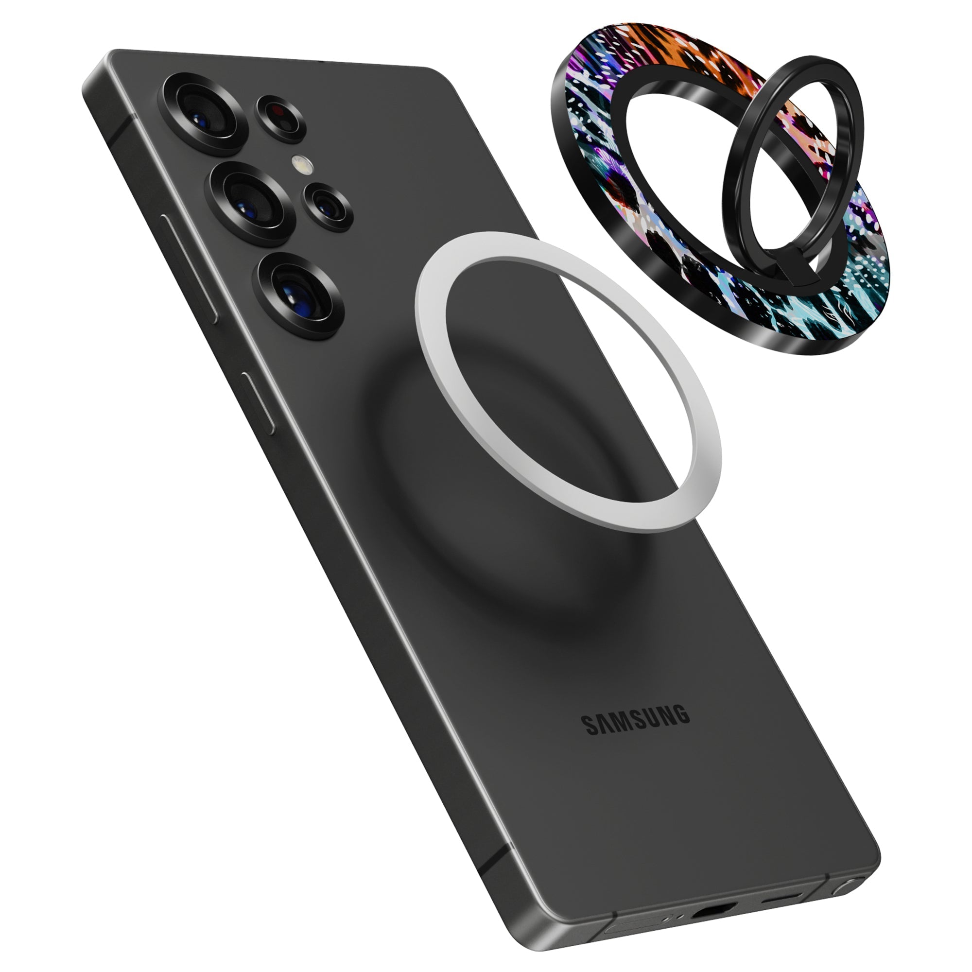 Leopard Burst - Magnetring – magnetring för mobil