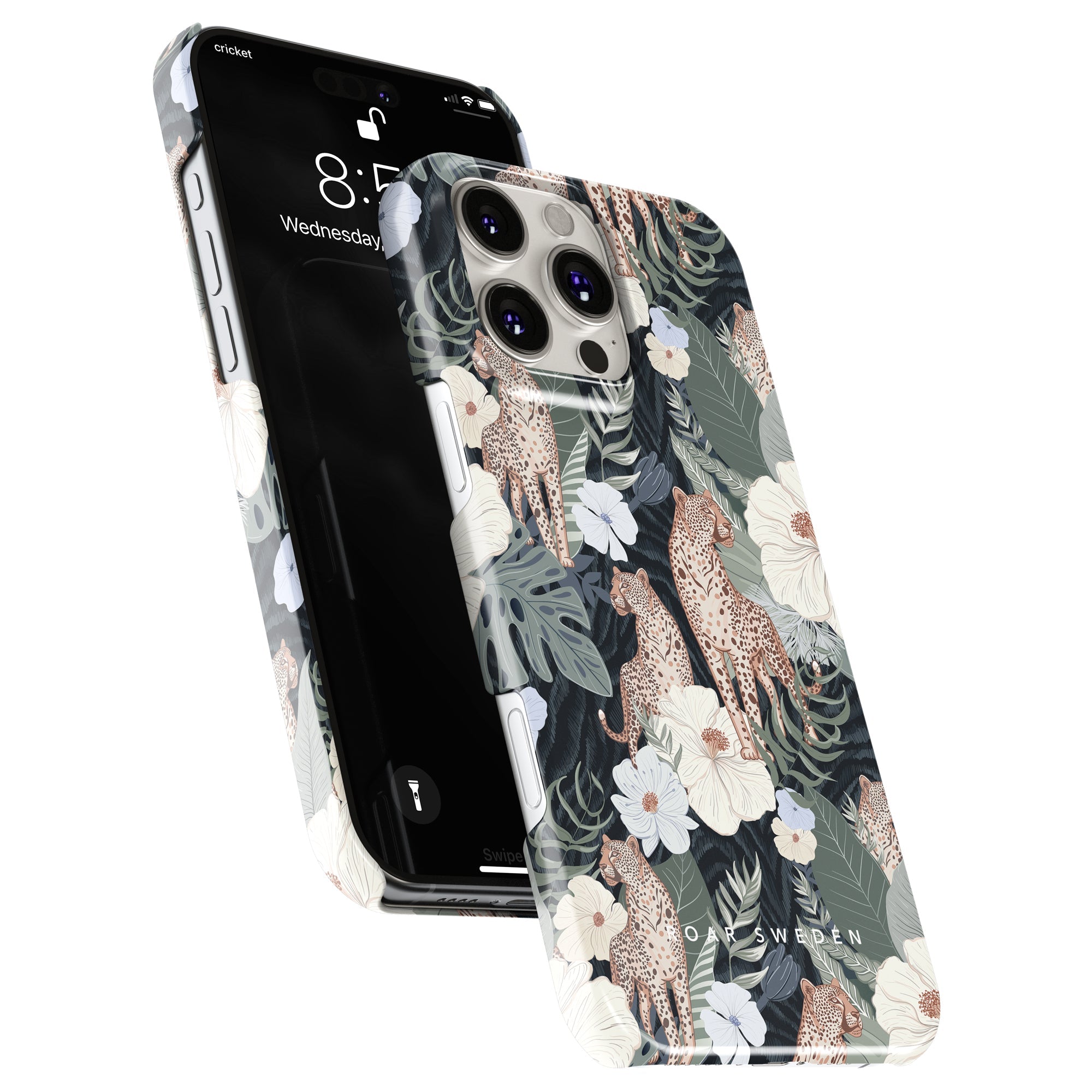 Slim mobilskal – Leopardess