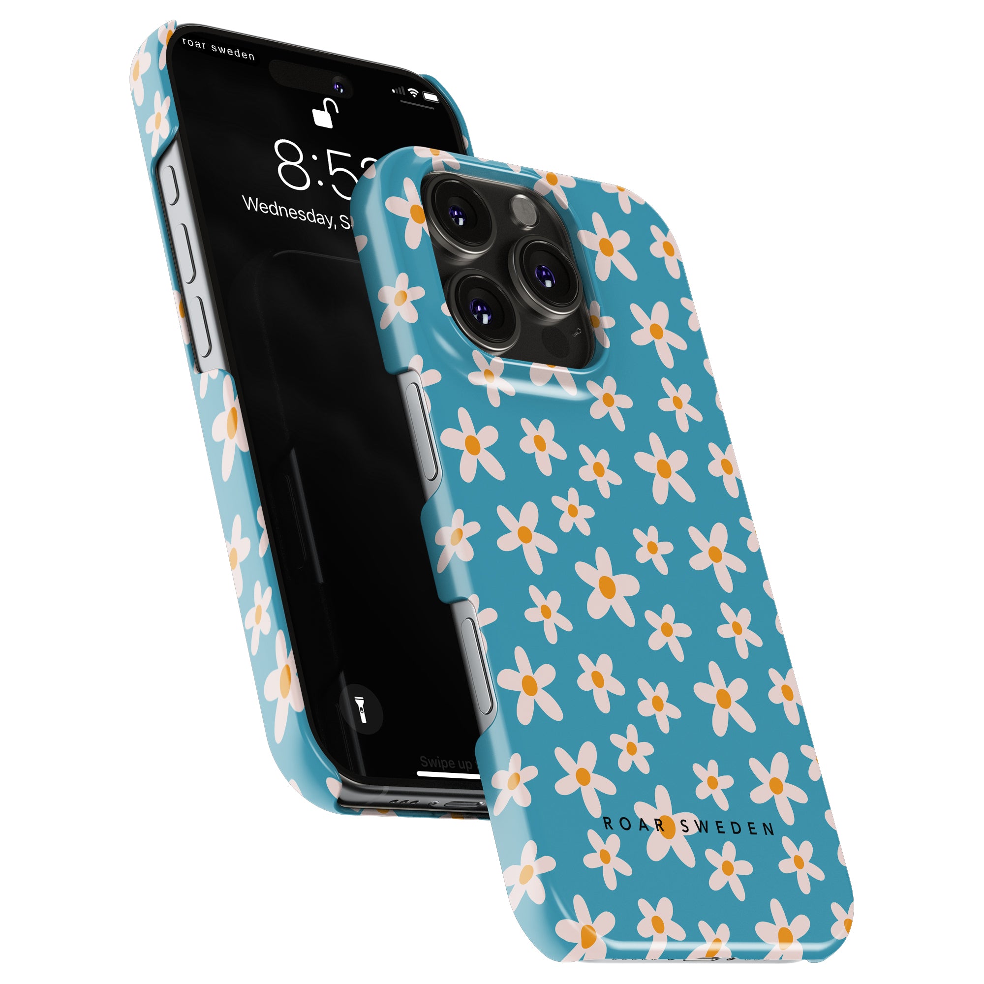 Slim mobilskal – Vårblomma Blå