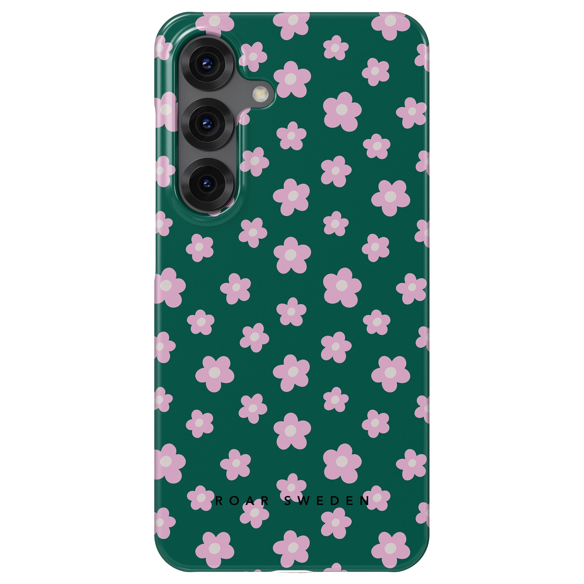 Slim mobilskal – Vårblomma Grön