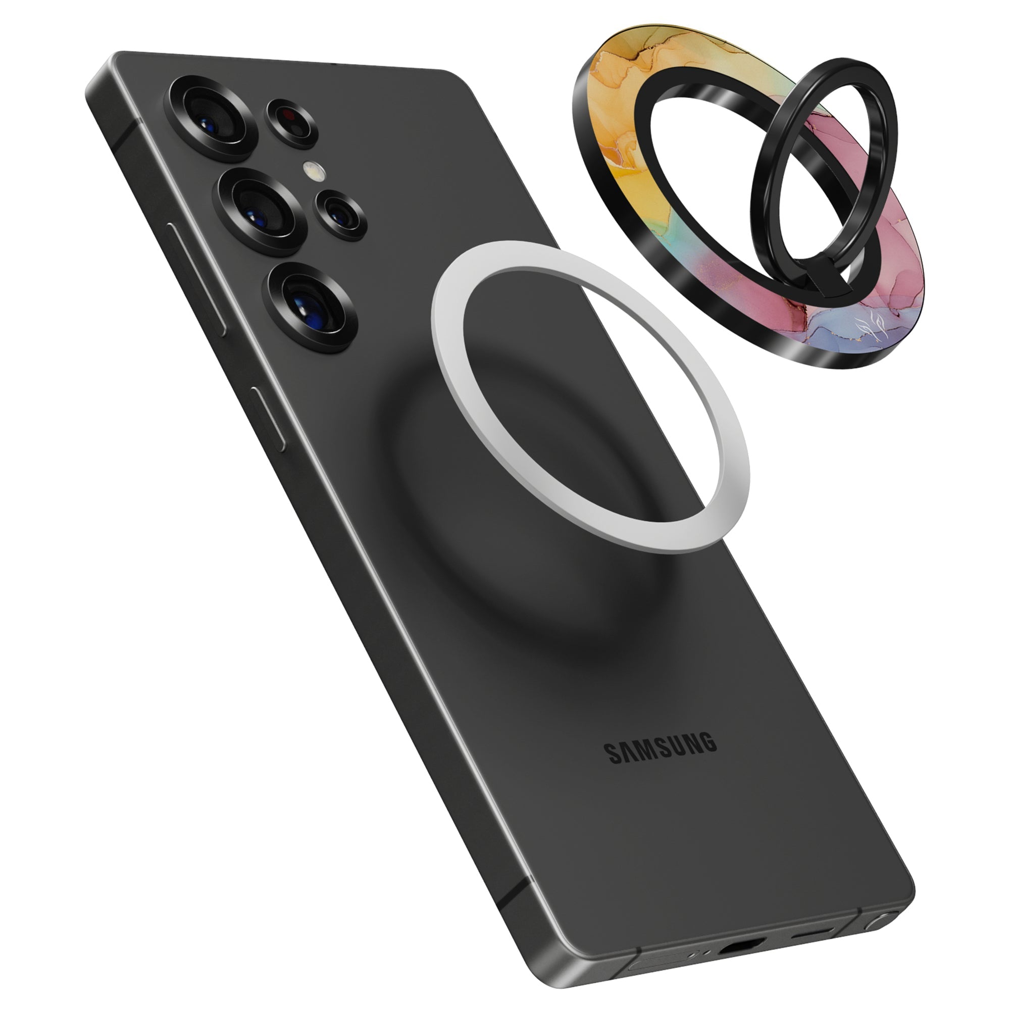 Marble Sunset - Magnetring – magnetring för mobil