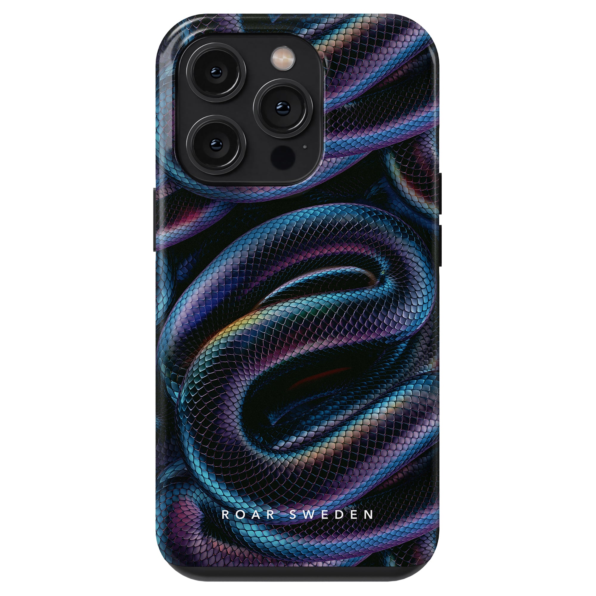 Medusa - Tough Case är ett telefonfodral som har en slående bild av en orm, perfekt för dem som älskar ormskinnsmönster och vill visa upp sin vilda sida. Designad av Ro