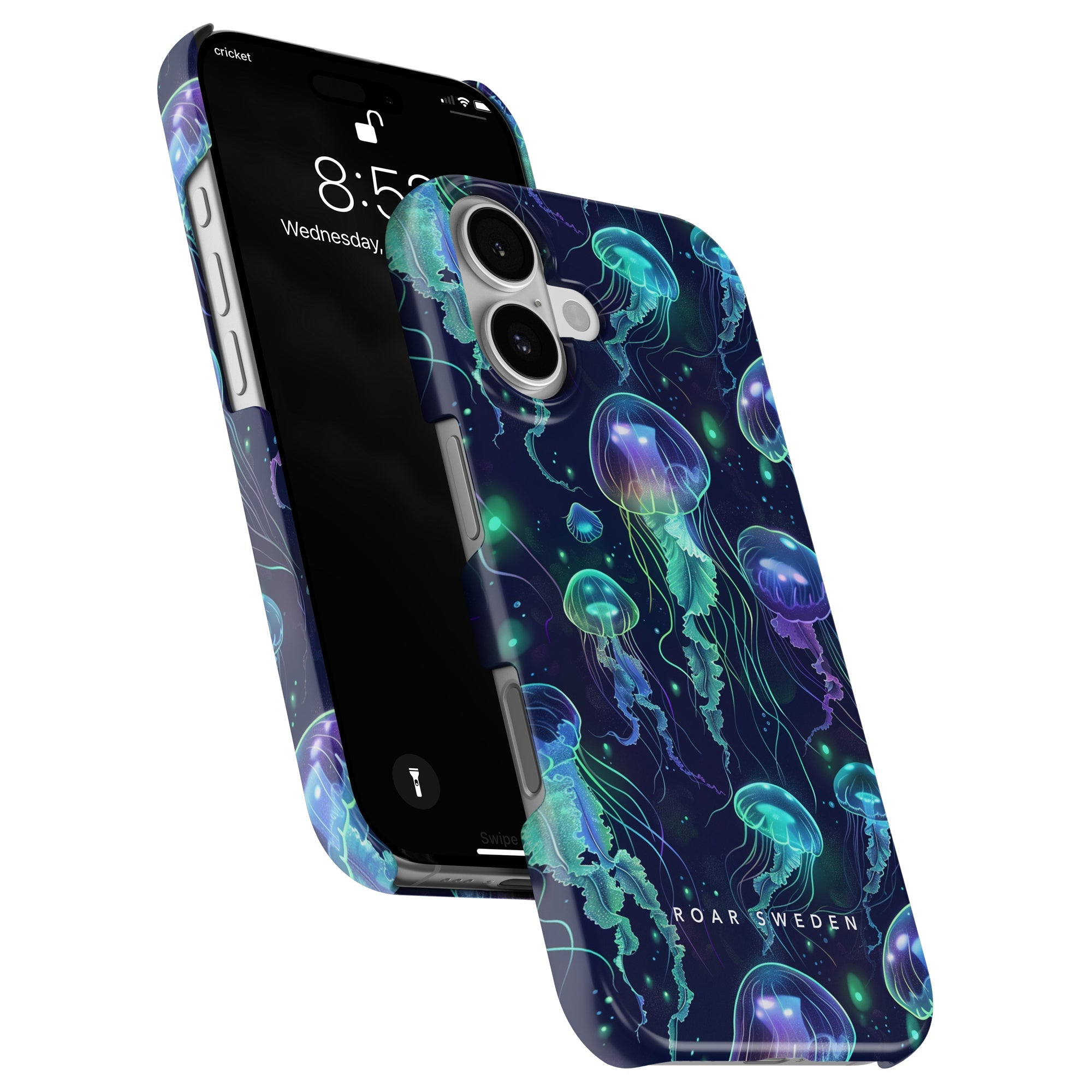 Slim mobilskal – Neon Jellyfish
