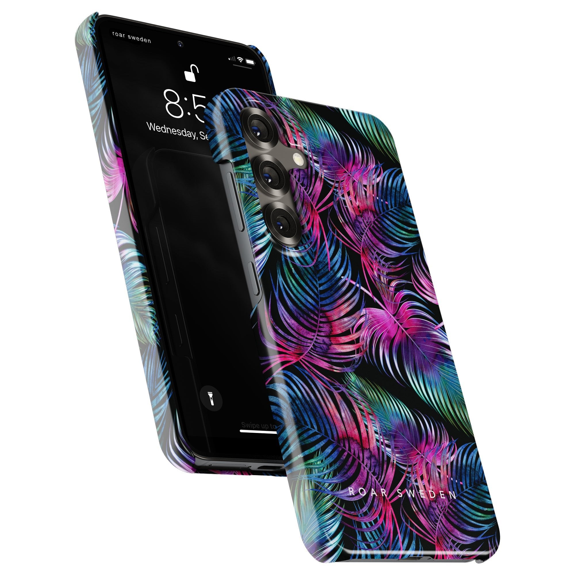 Slim mobilskal – Neon Fern