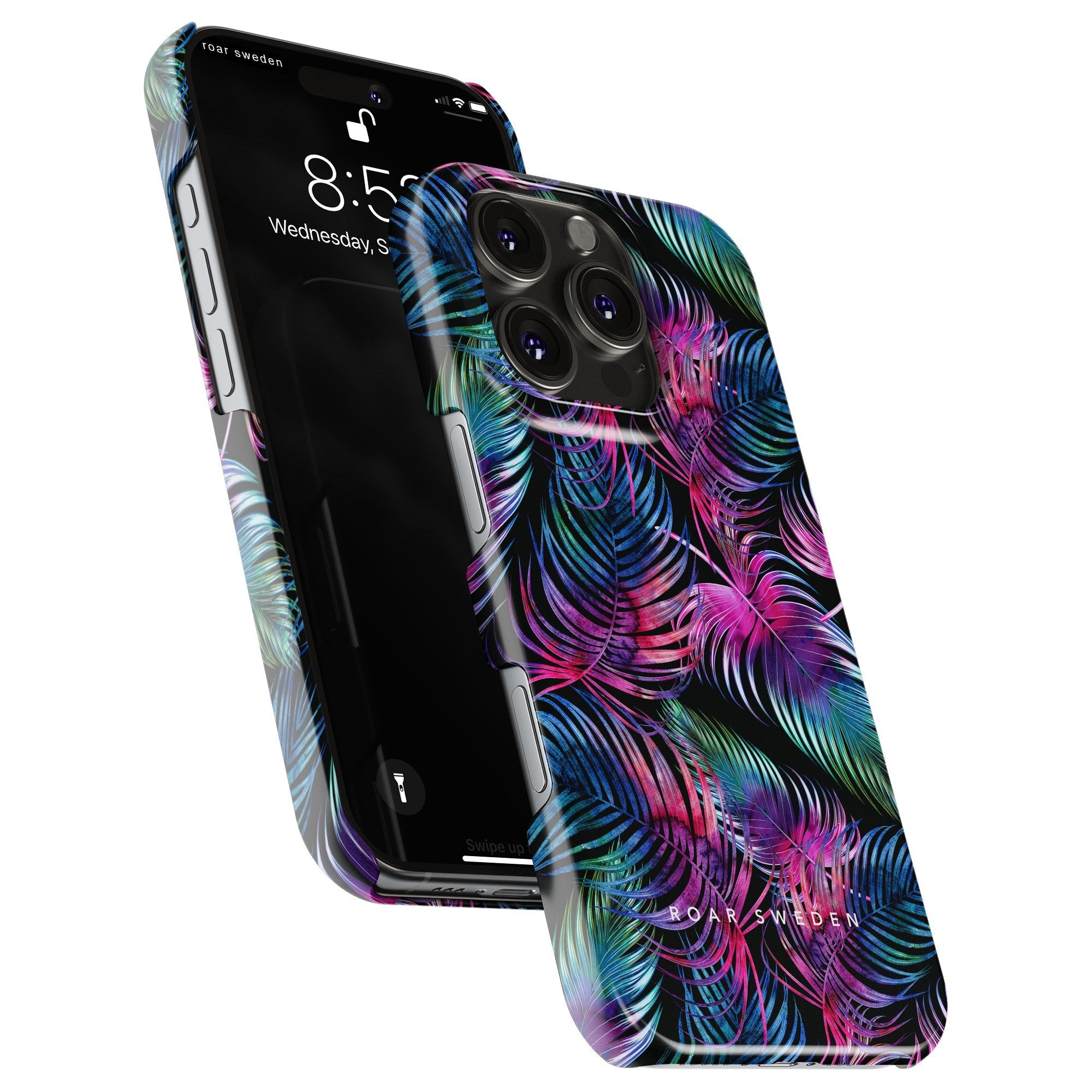 Slim mobilskal – Neon Fern