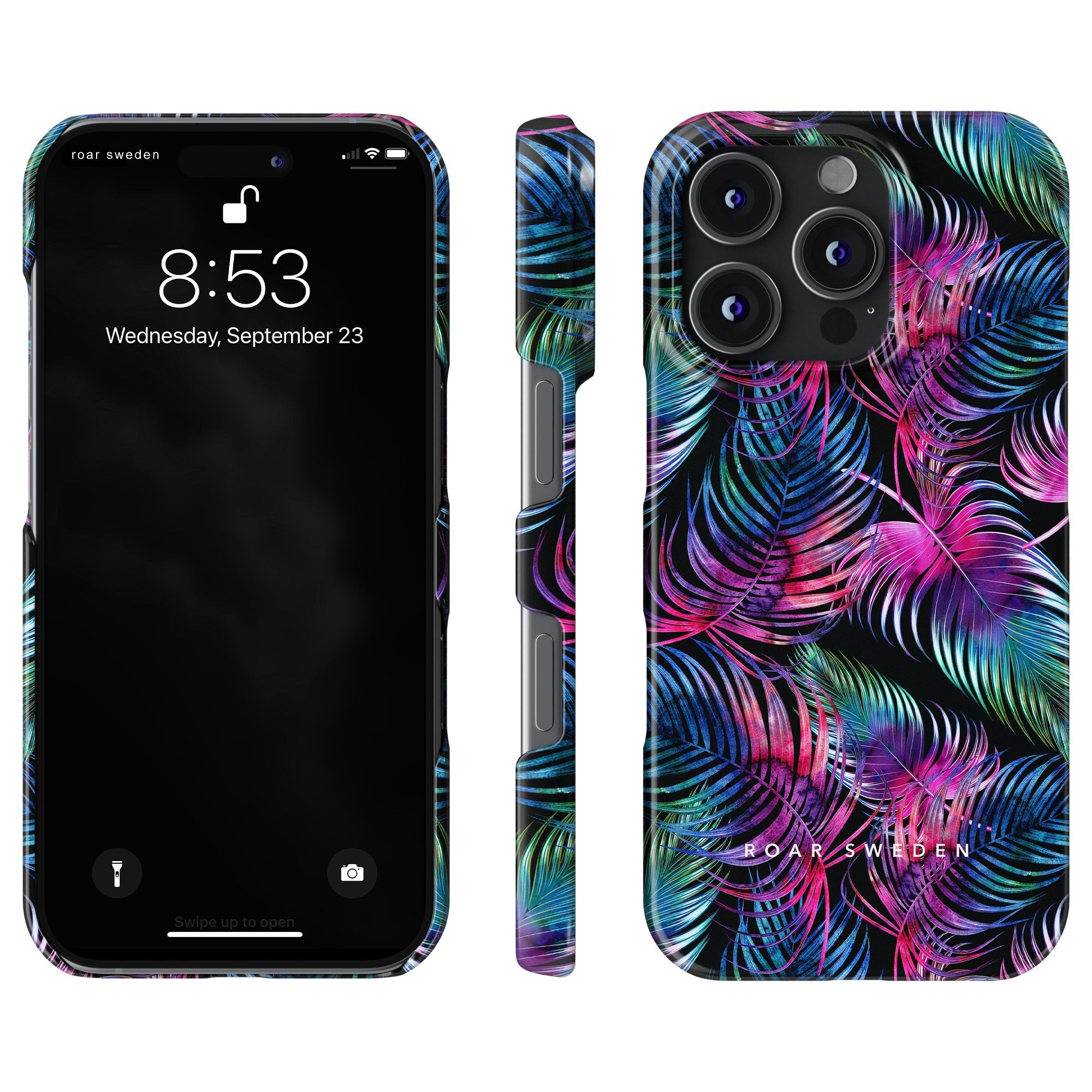 Slim mobilskal – Neon Fern