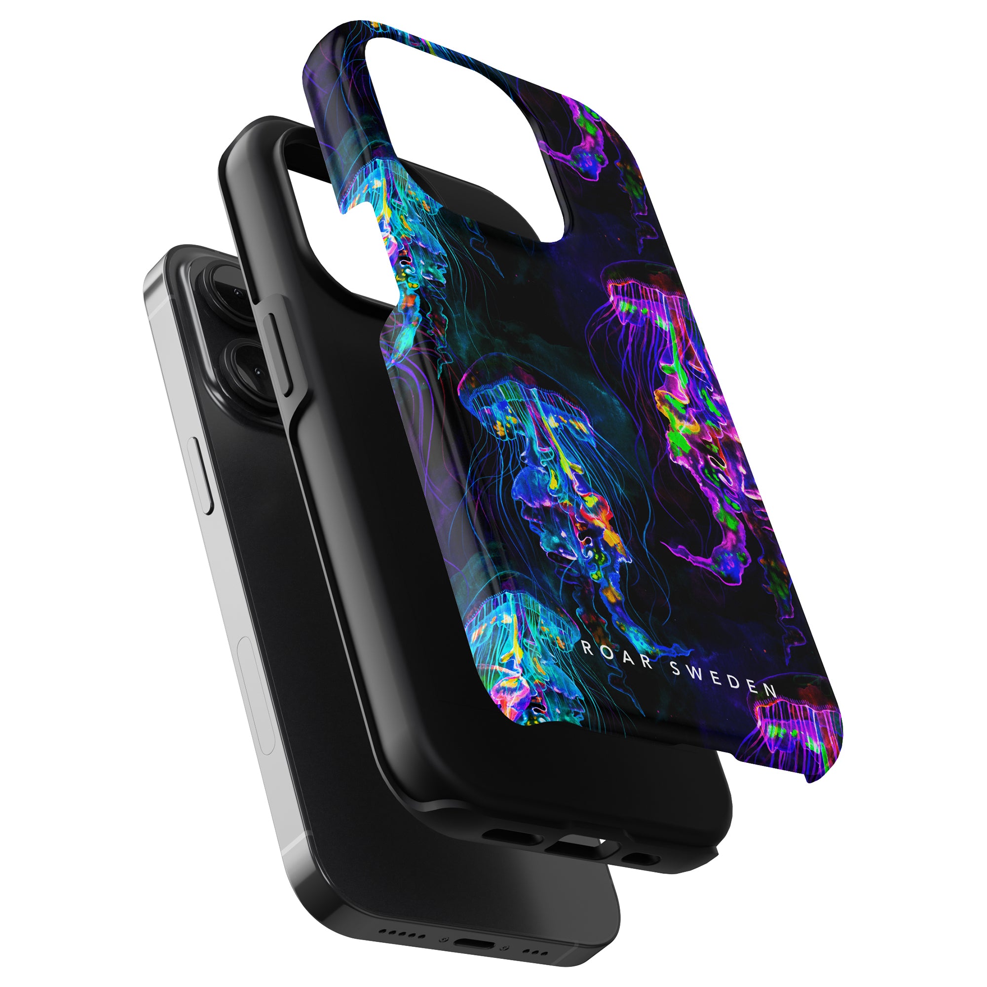 En livlig Neon Jellyfish - Tufft fodral för iPhone 11.