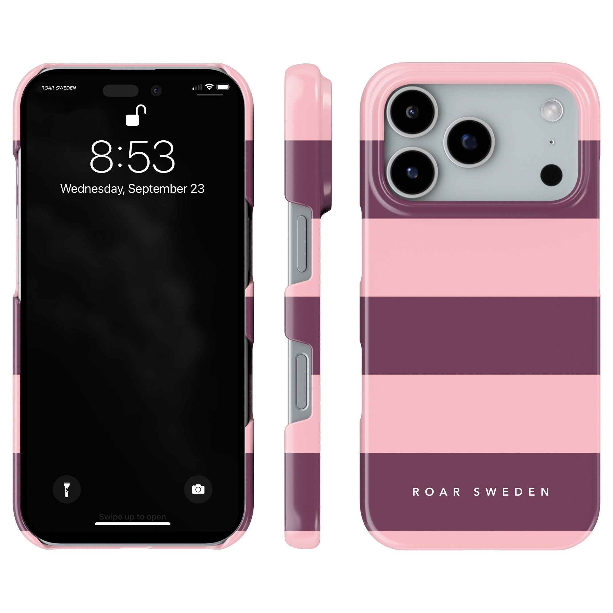 Orchid Stripes - Slim case - Roar Sweden
