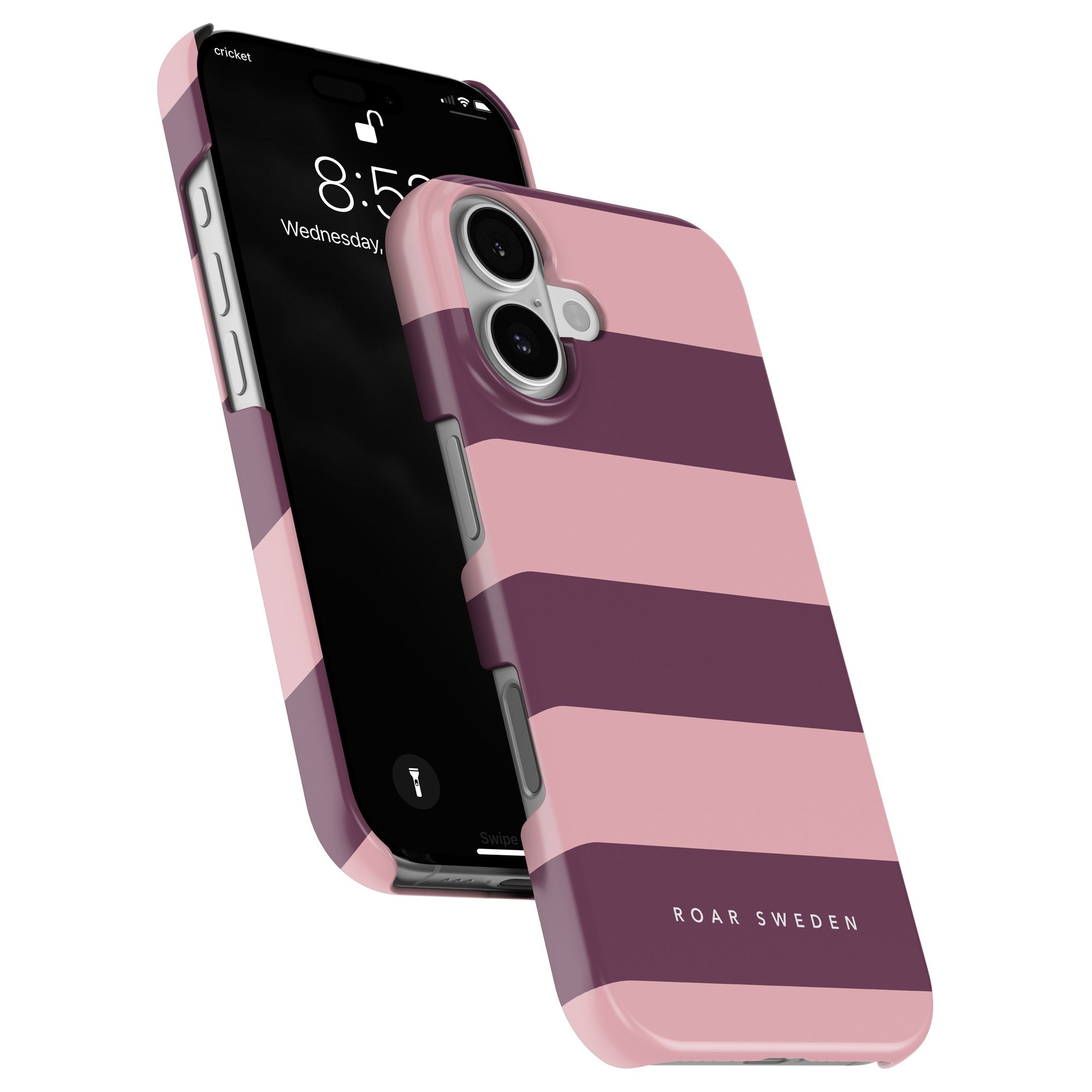 Orchid Stripes - Slim case - Roar Sweden