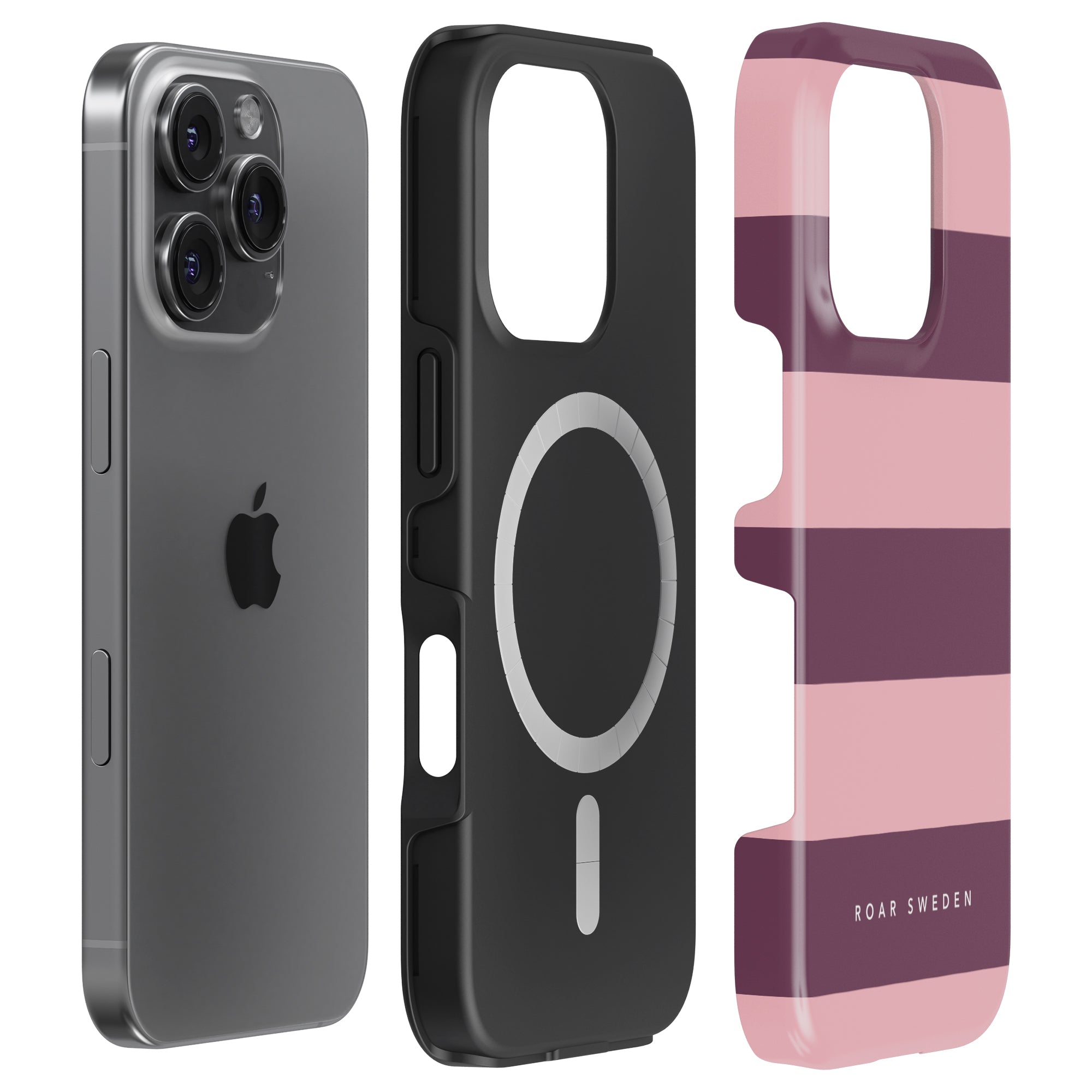 Orchid Stripes - Magsafe Tough Case - Roar Sweden