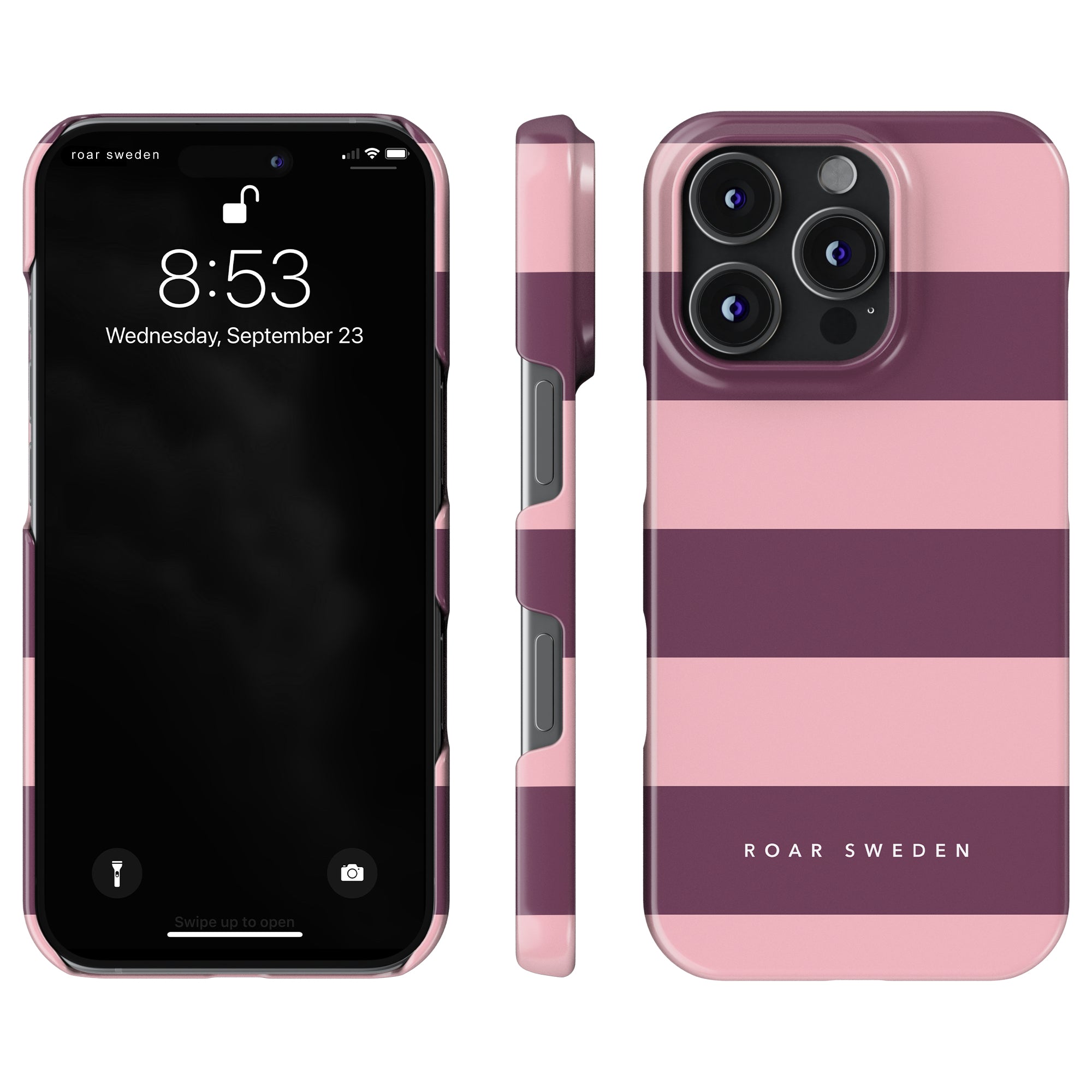 Orchid Stripes - Slim case - Roar Sweden