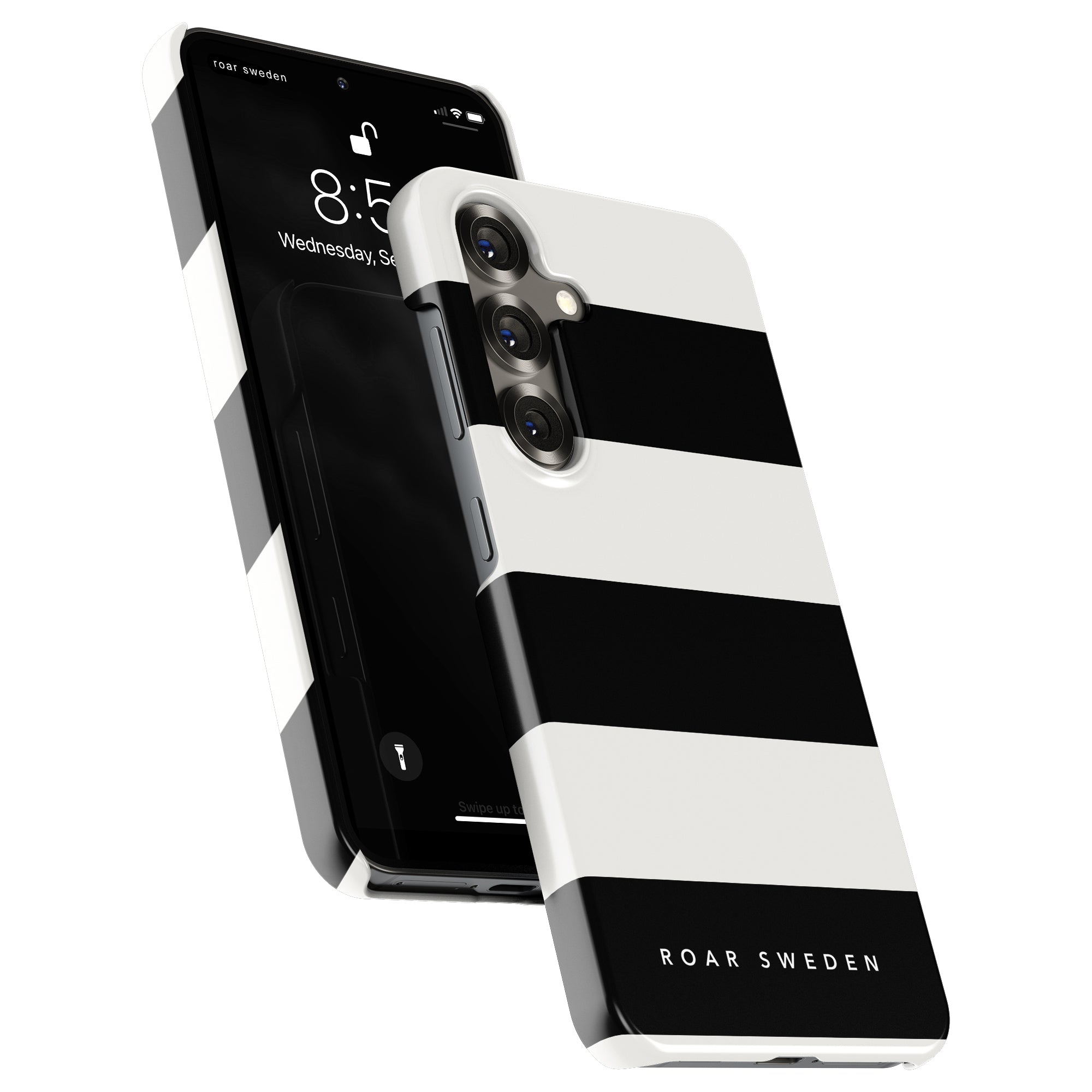 Slim mobilskal – Penguin Stripes