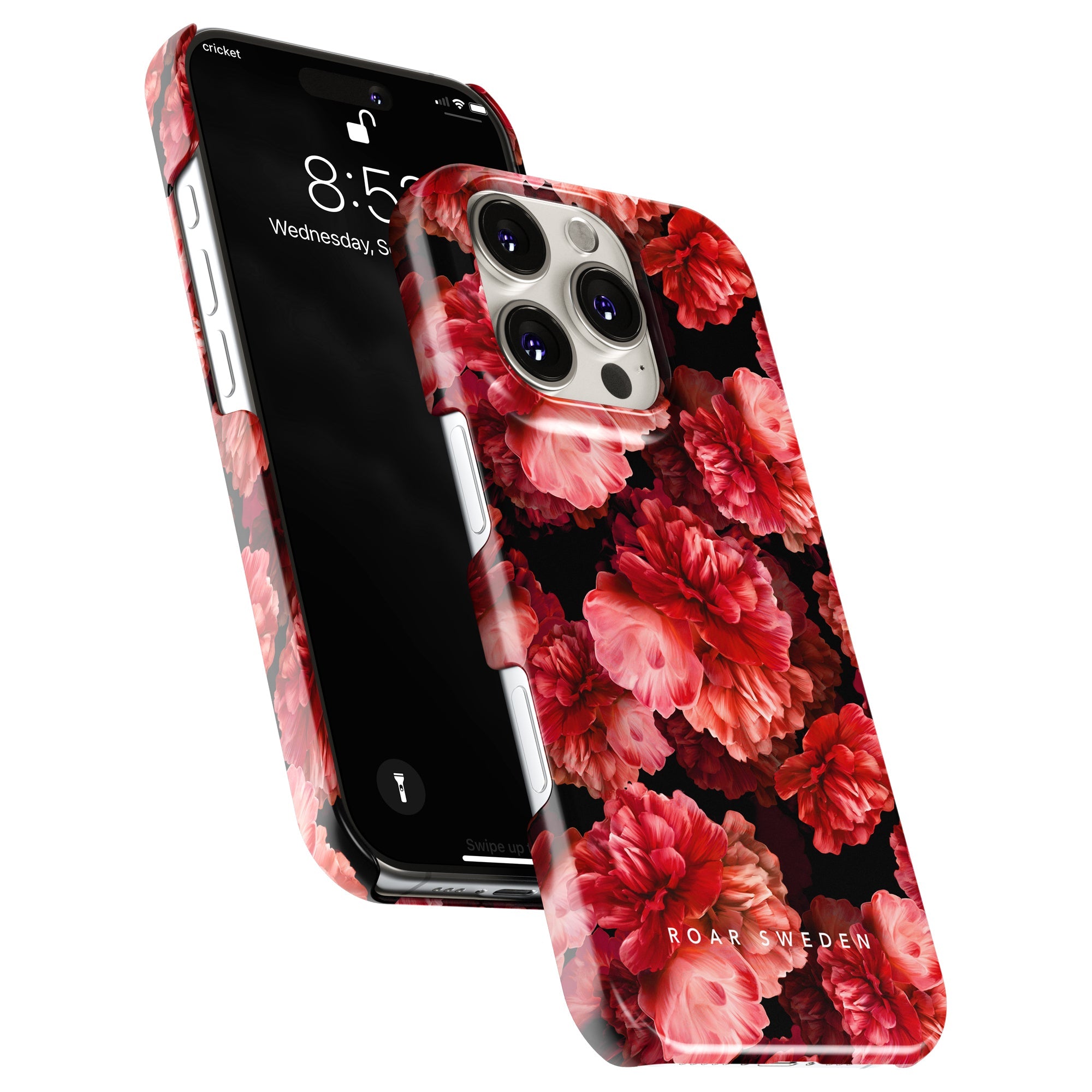 Slim mobilskal – Peonies
