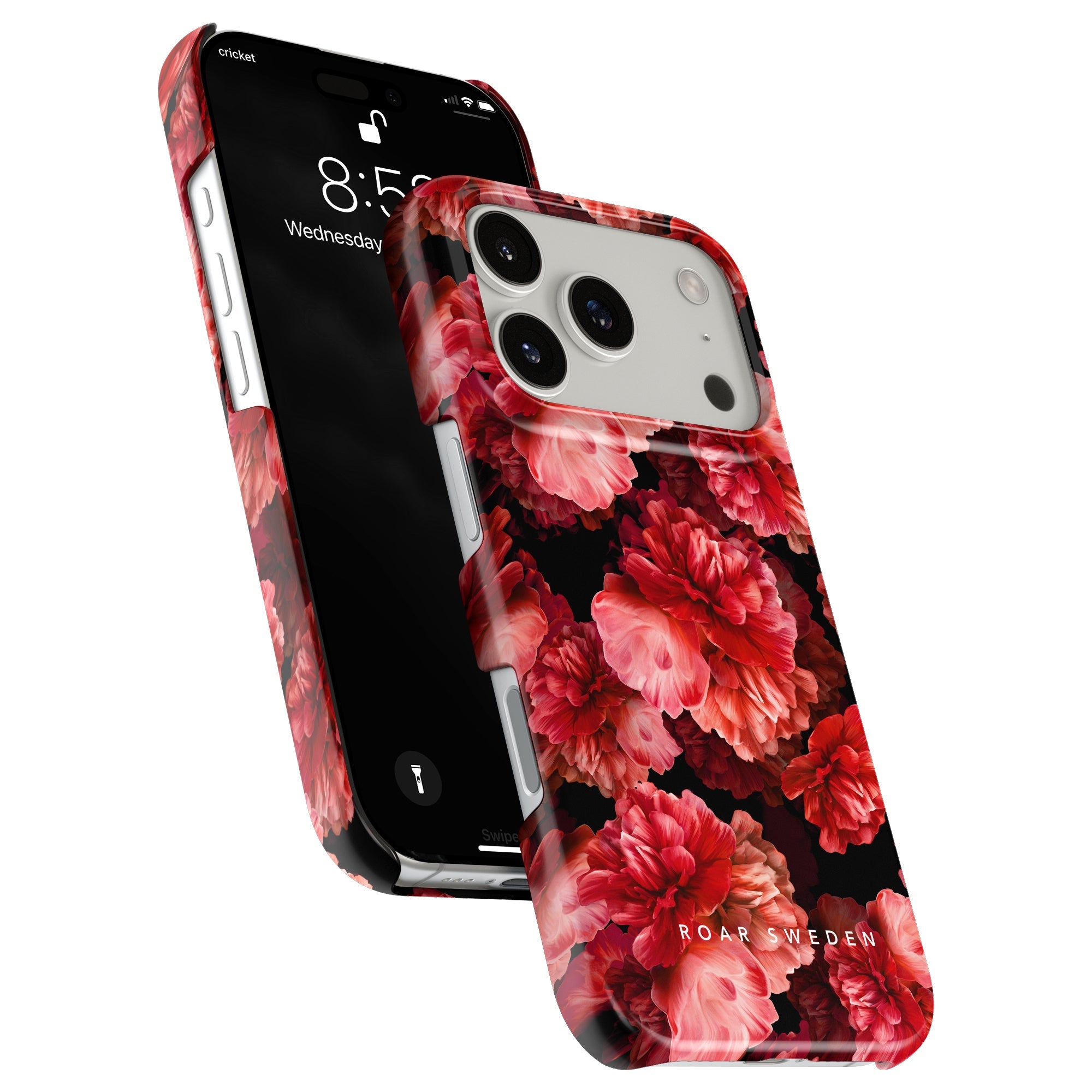 Slim mobilskal – Peonies