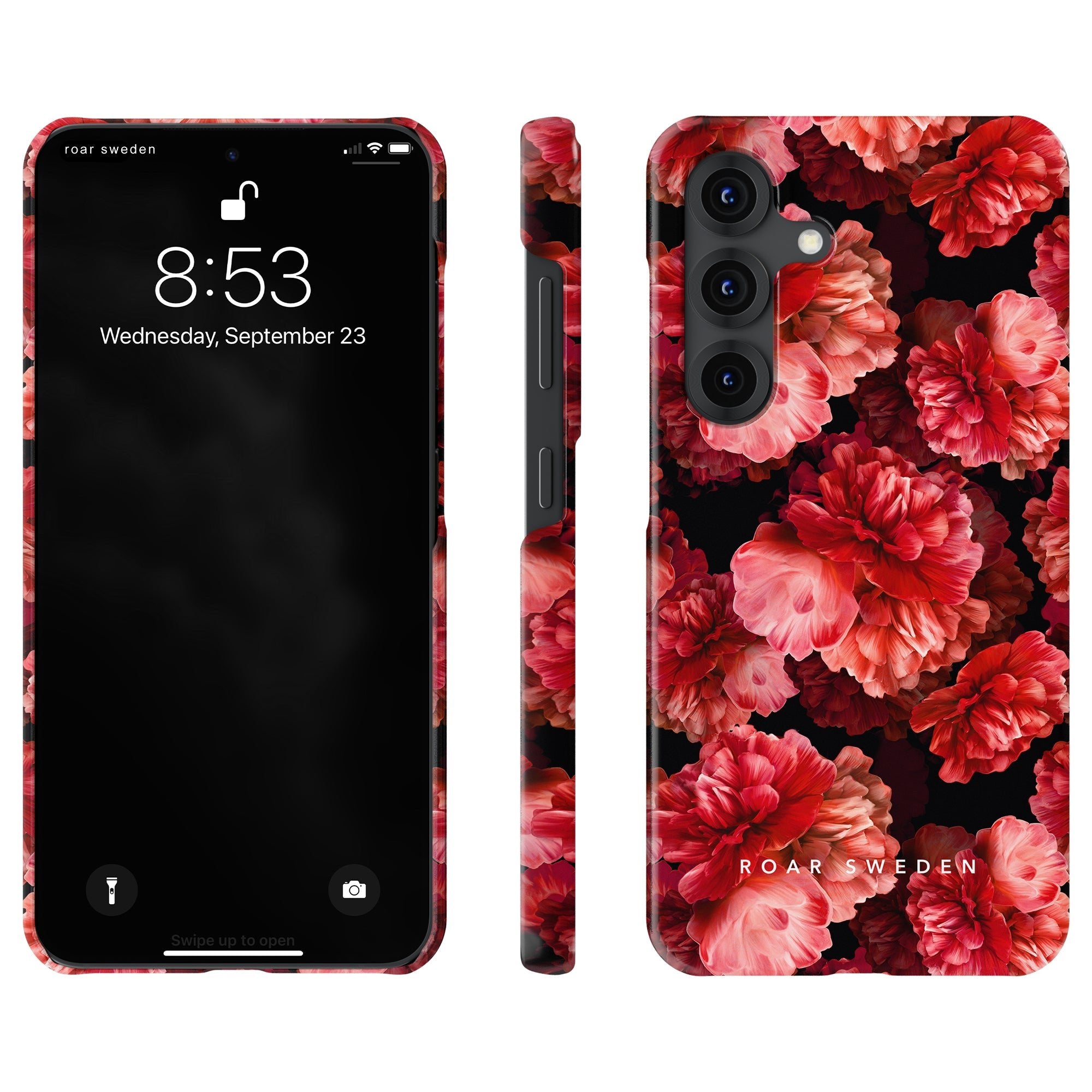 Slim mobilskal – Peonies