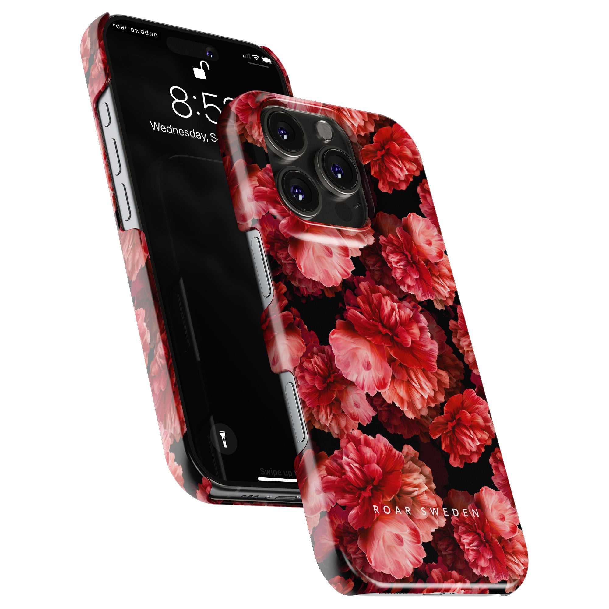 Slim mobilskal – Peonies
