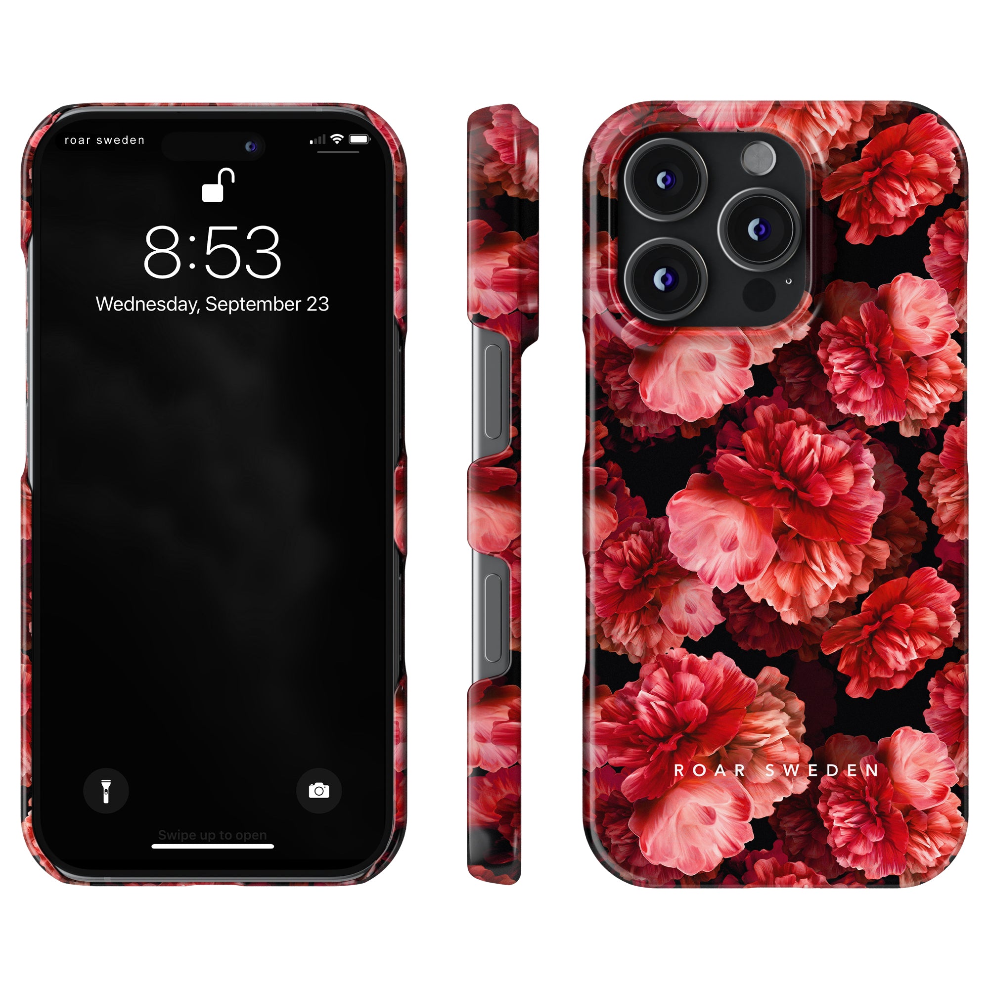Slim mobilskal – Peonies