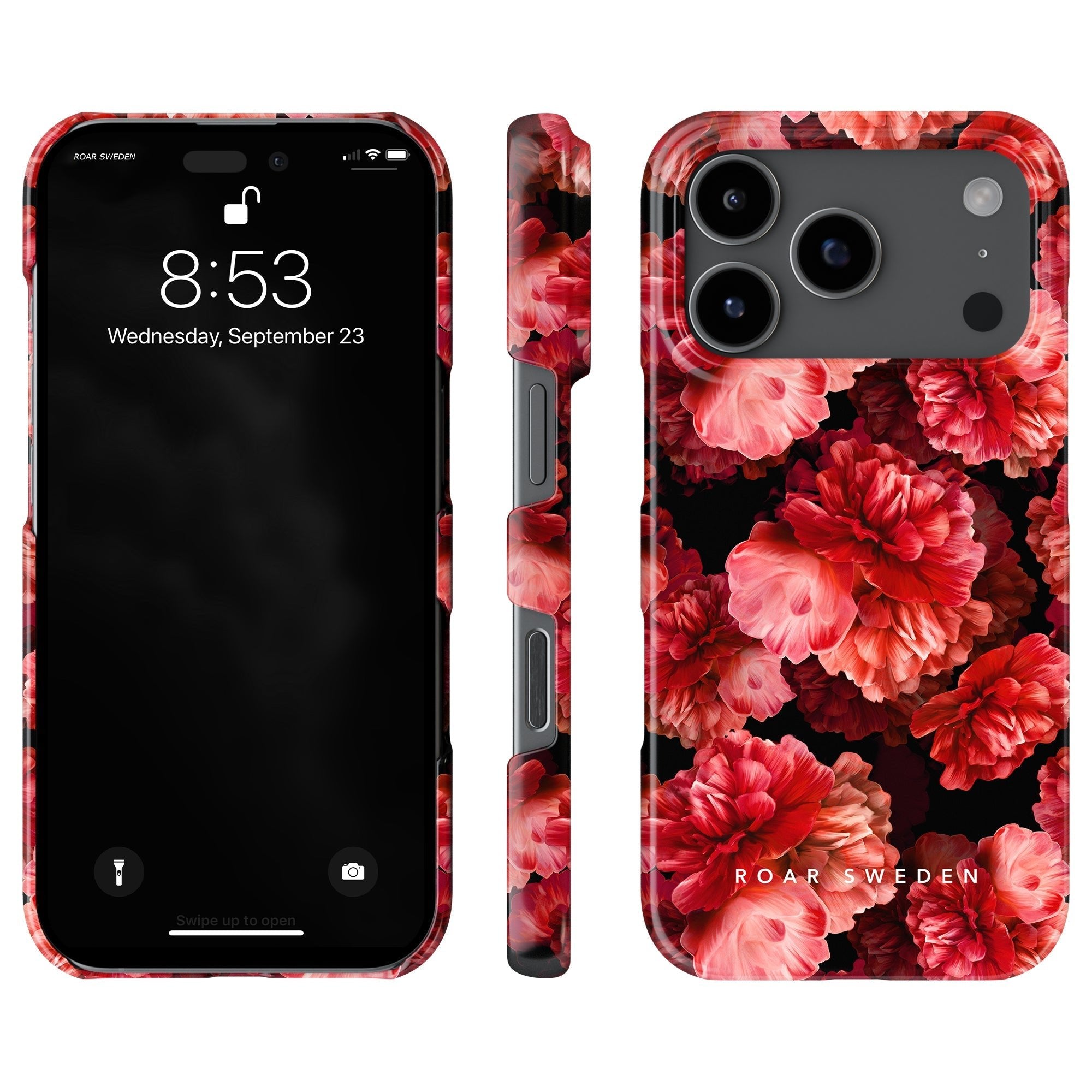 Slim mobilskal – Peonies