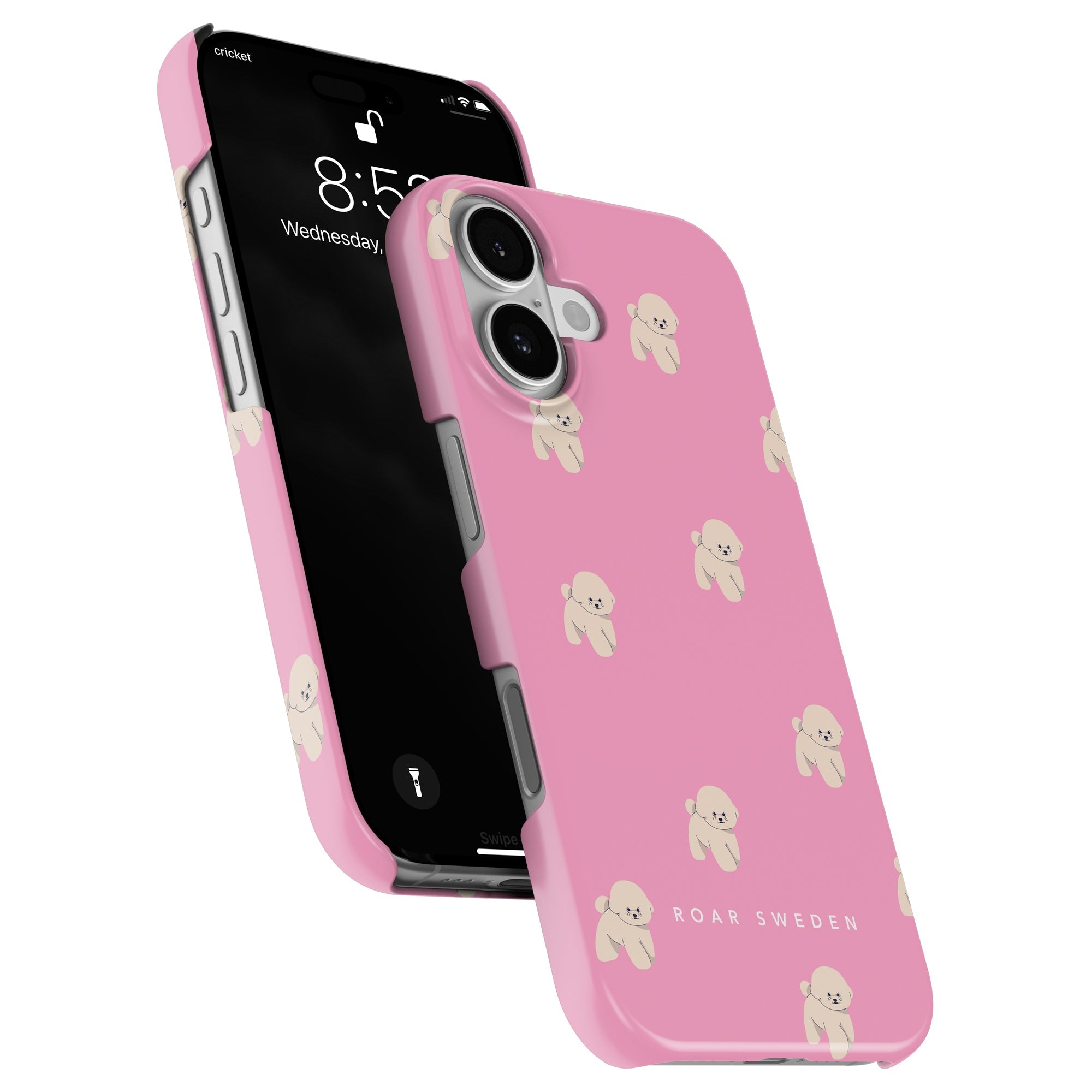 Slim mobilskal – Pink Bichon