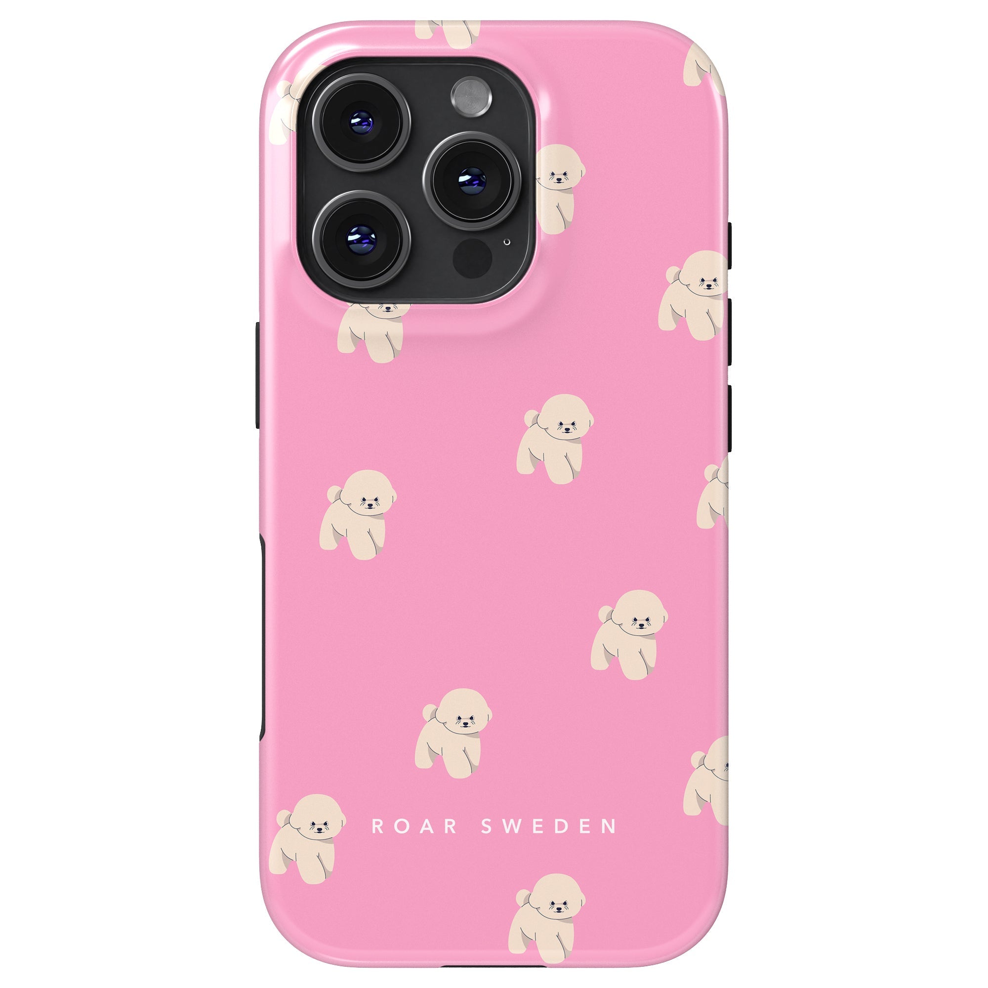Tough mobilskal - Pink Bichon
