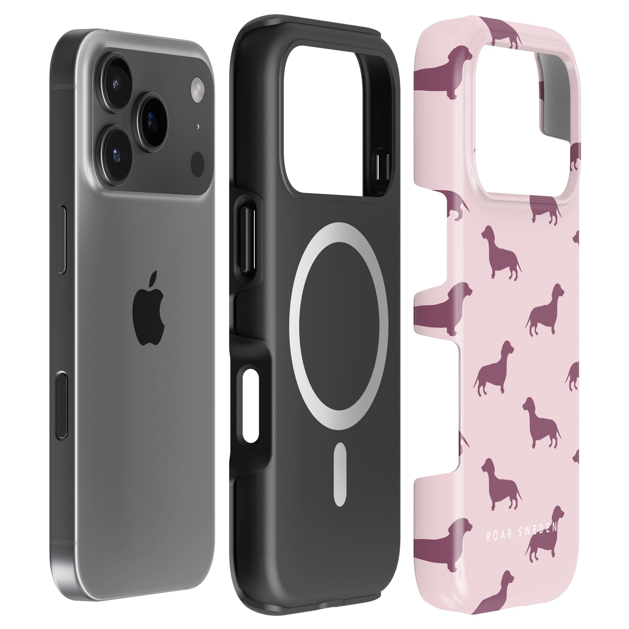 Dachshund MagSafe mobilskal – Pink Dachshund