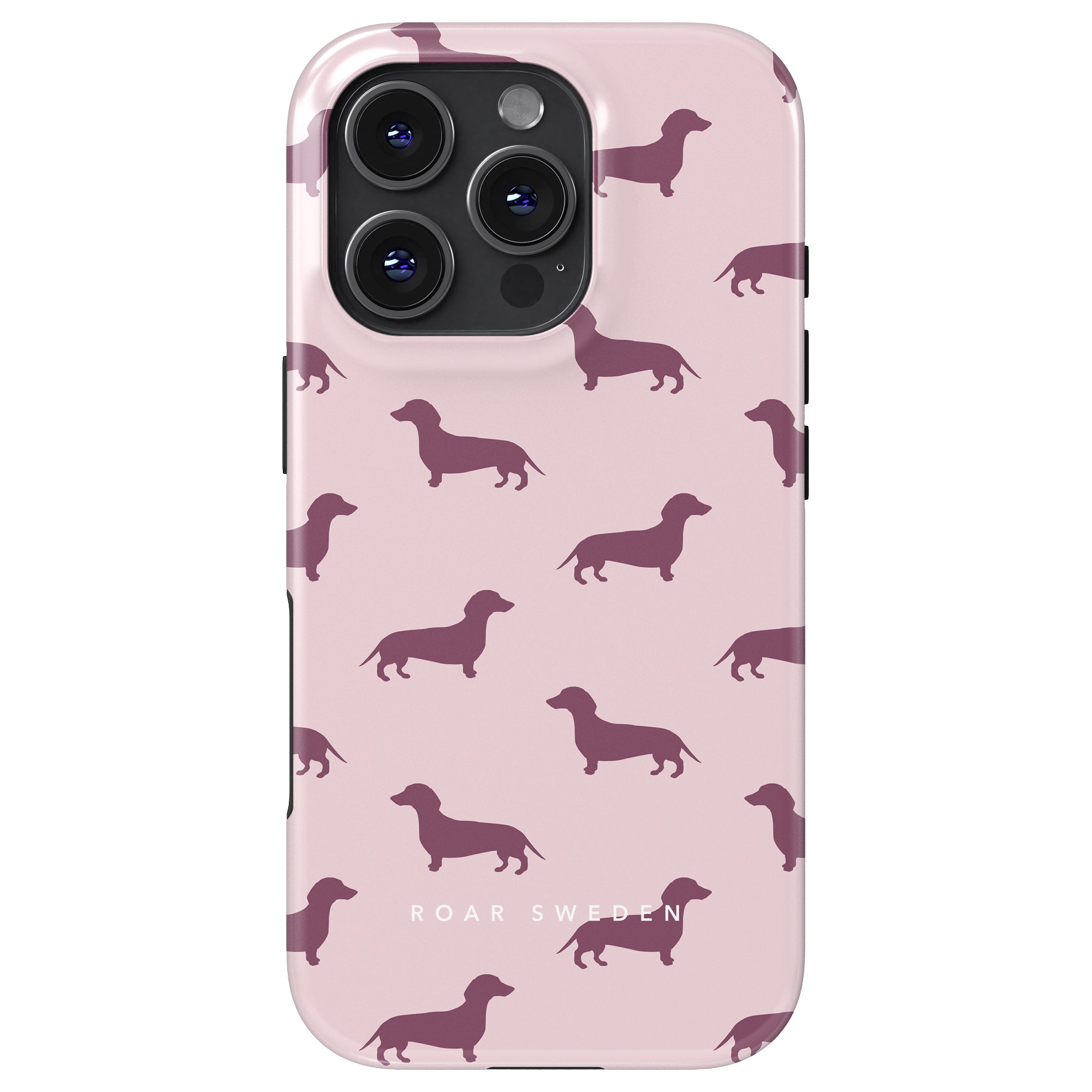 Tough mobilskal - Pink Dachshund