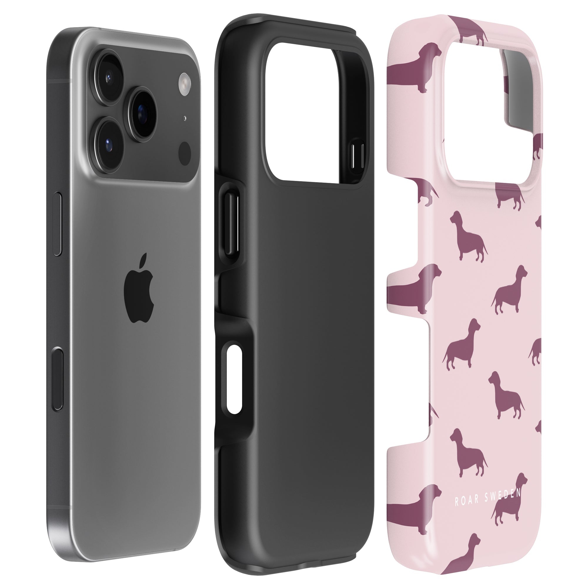 Dachshund Tough mobilskal – Pink Dachshund