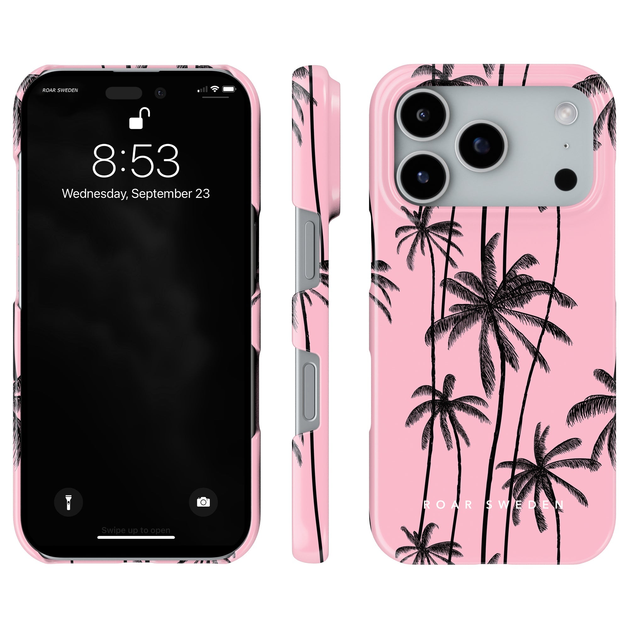 Slim mobilskal – Pink Palms