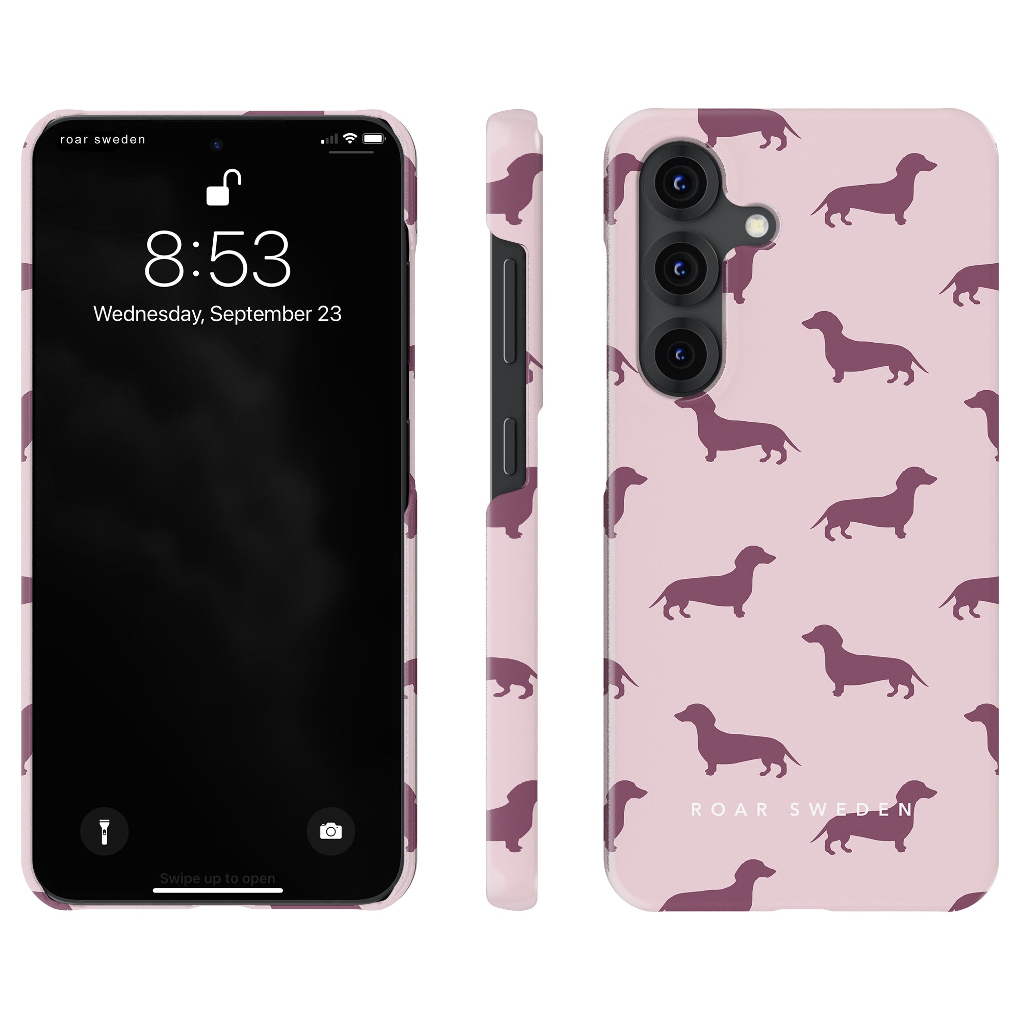 Dachshund Slim mobilskal – Pink Dachshund