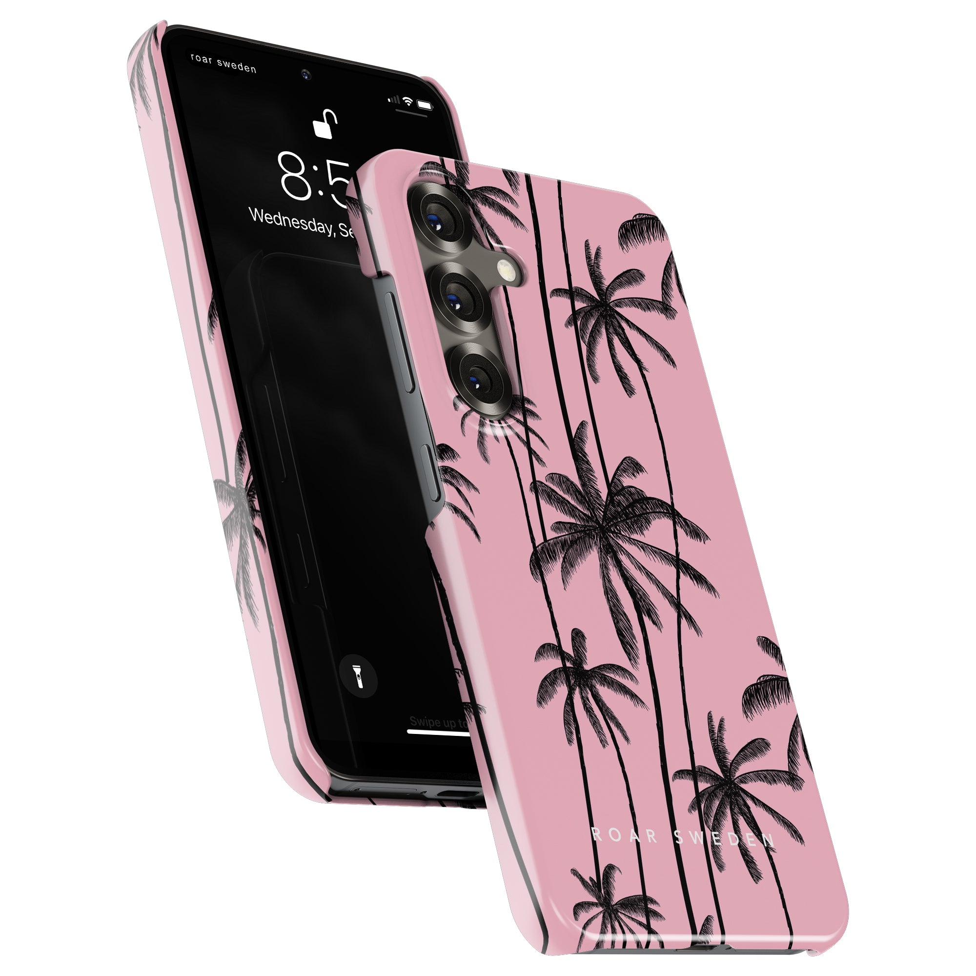Slim mobilskal – Pink Palms