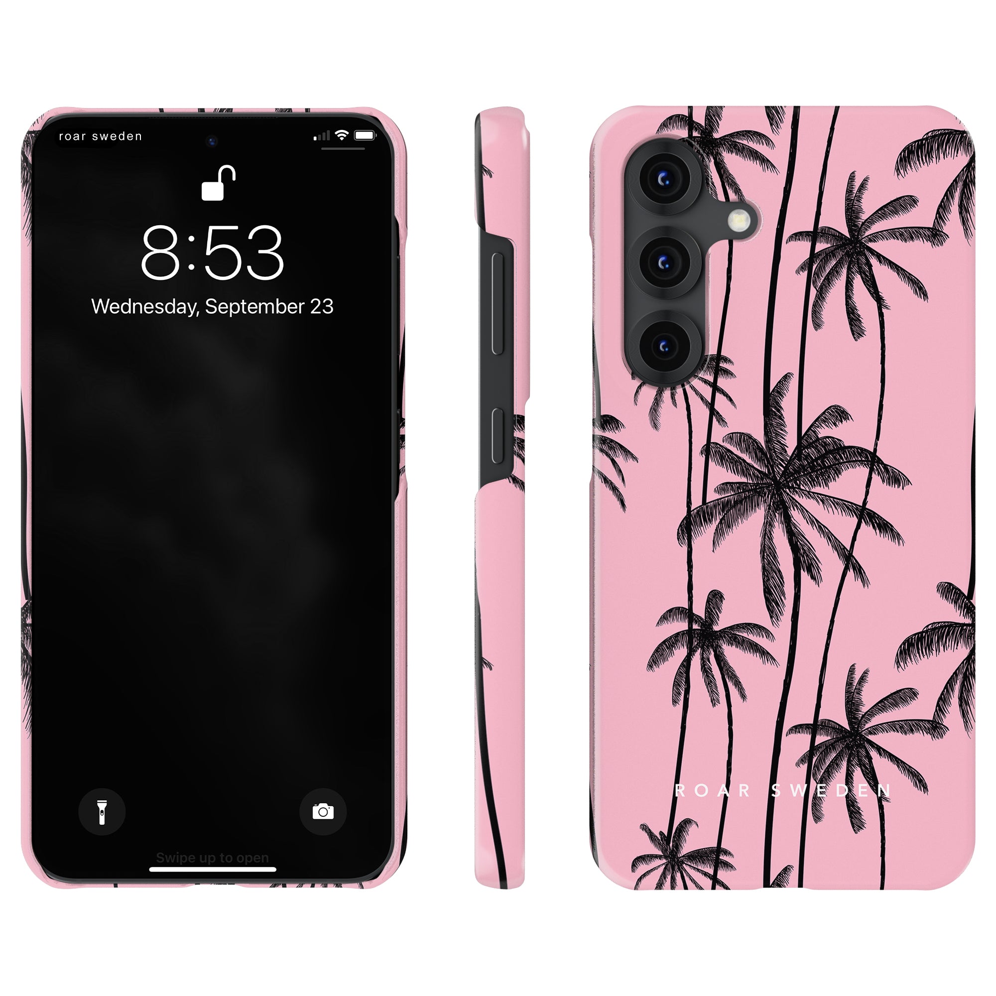 Slim mobilskal – Pink Palms